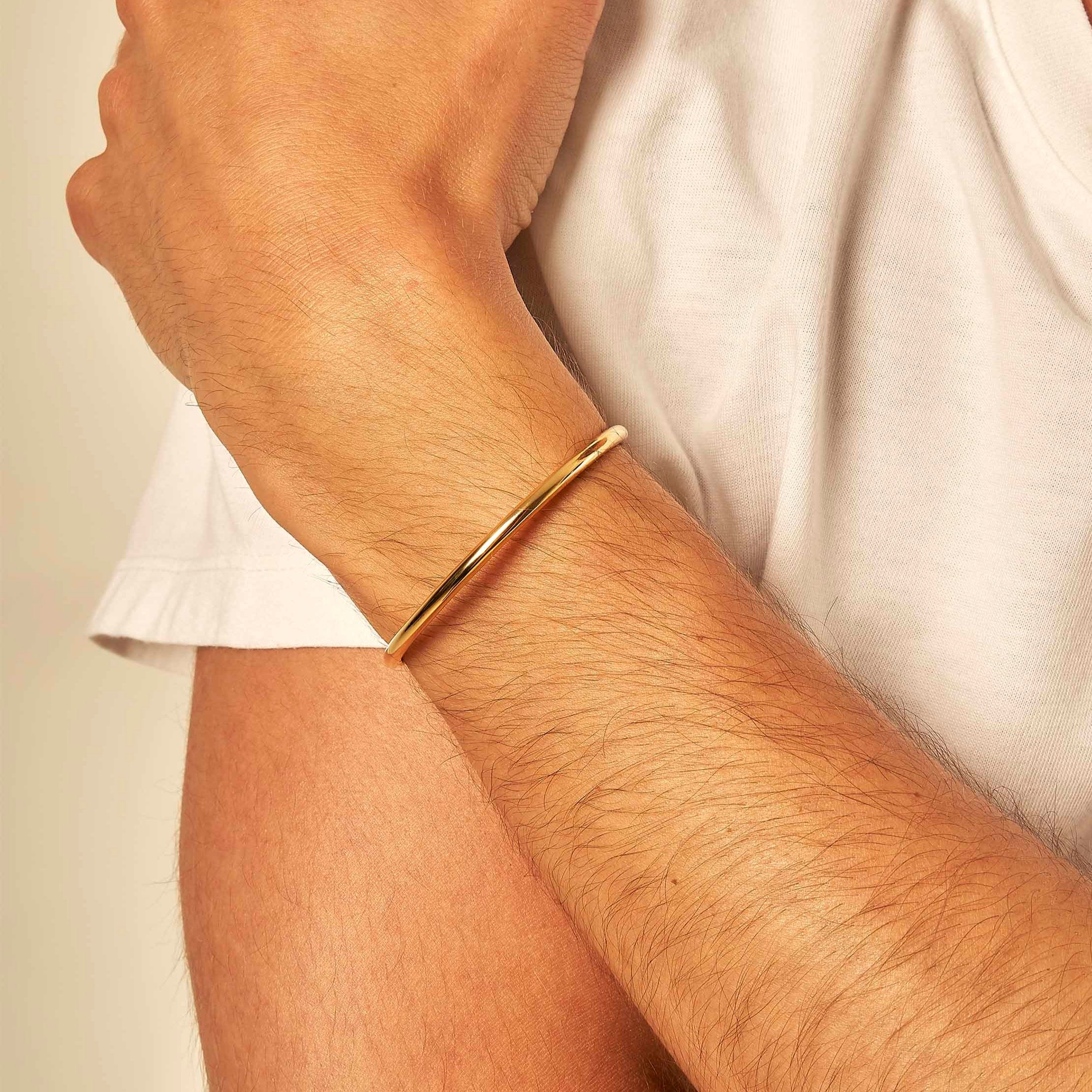 Jonc ouvert or rose 3.0