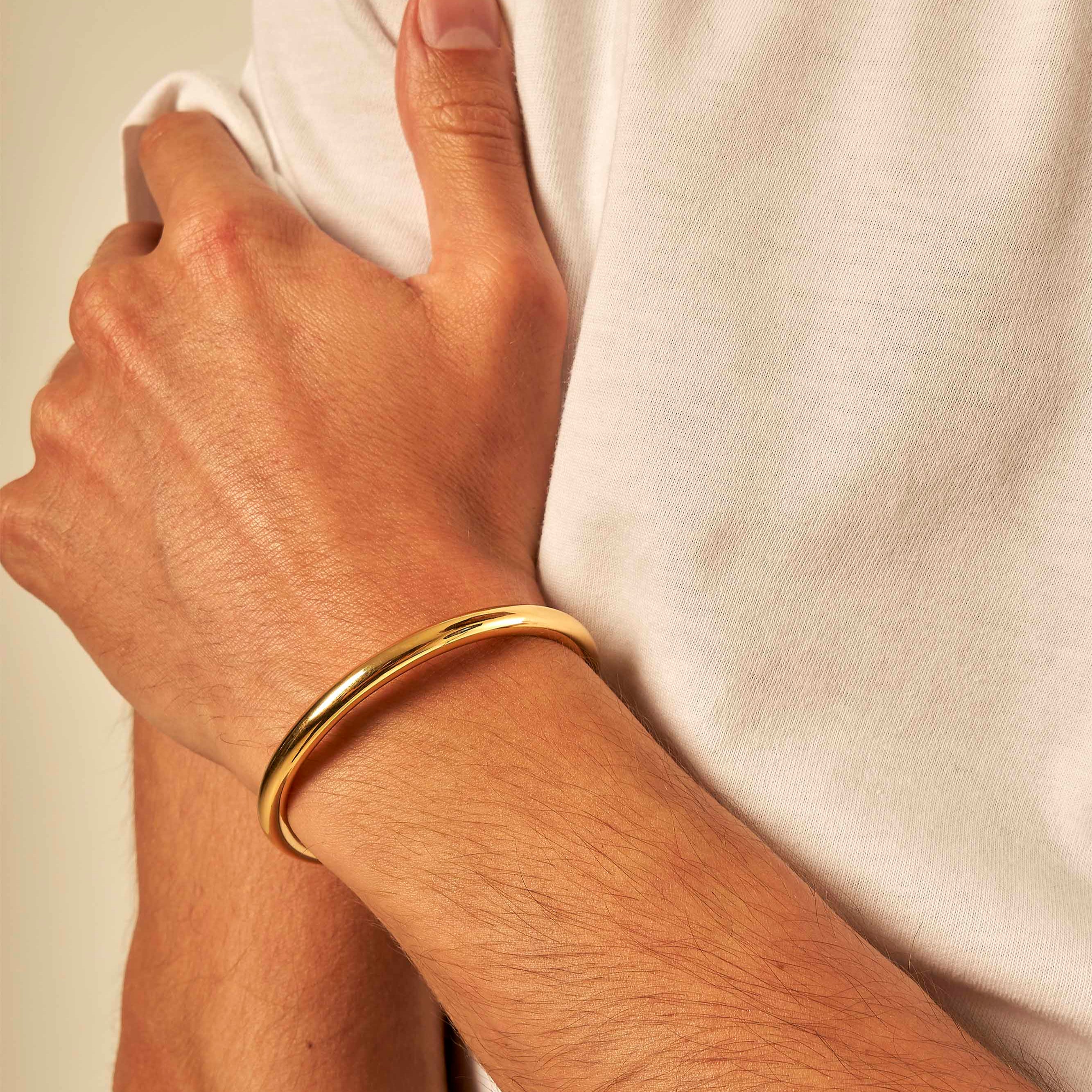 Jonc ouvert or jaune 5.0