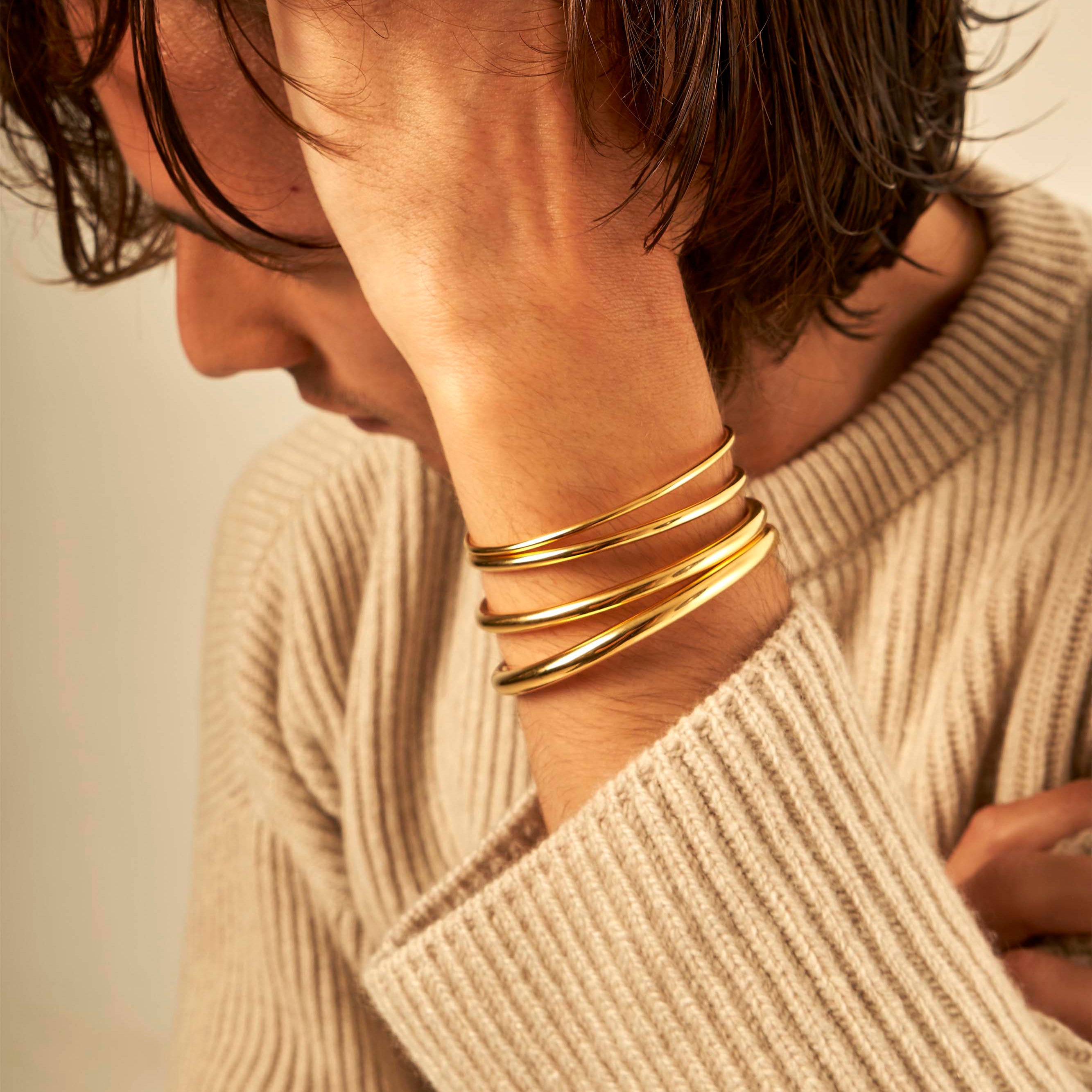 Open vermeil bangle 5.0