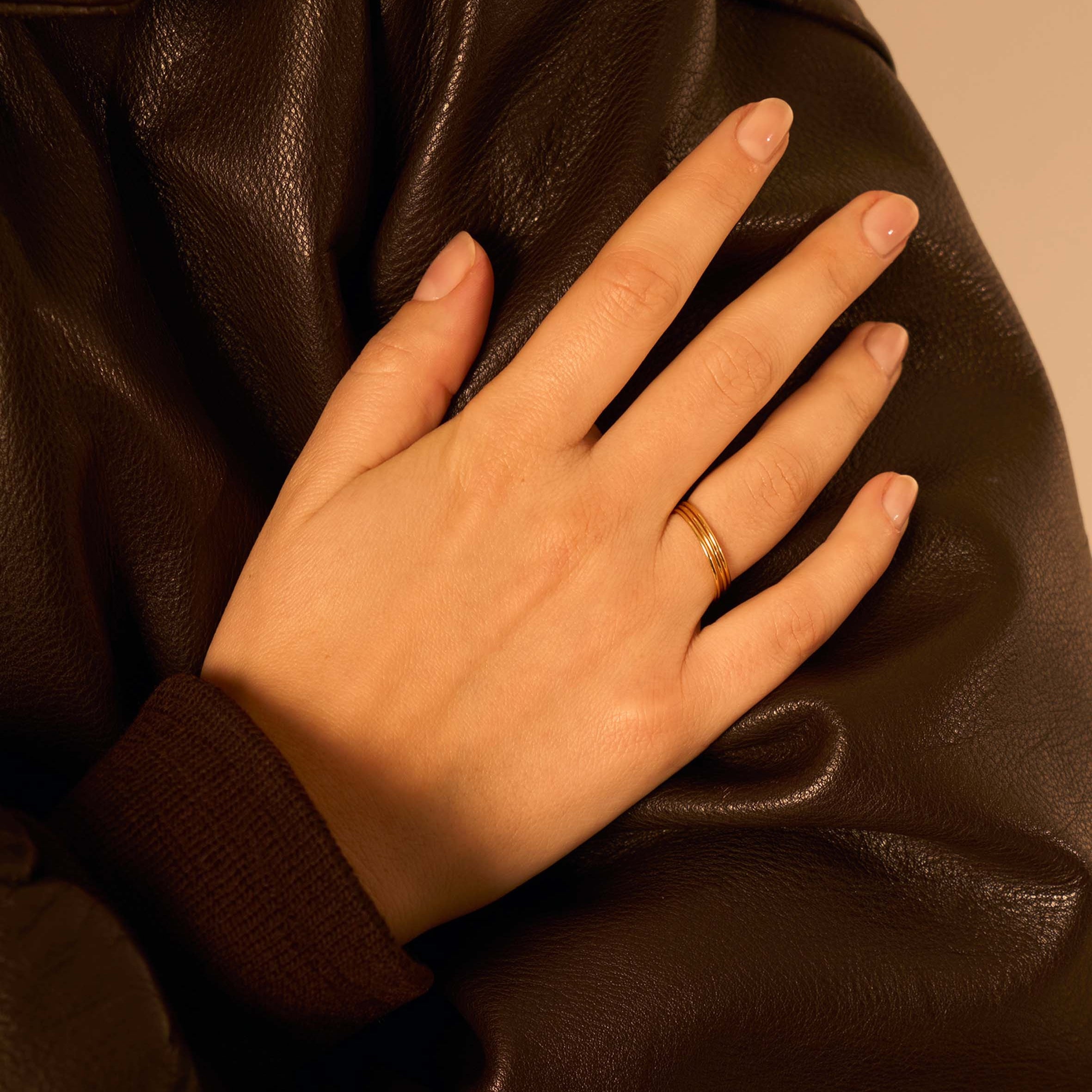 1.0 ring - gold vermeil