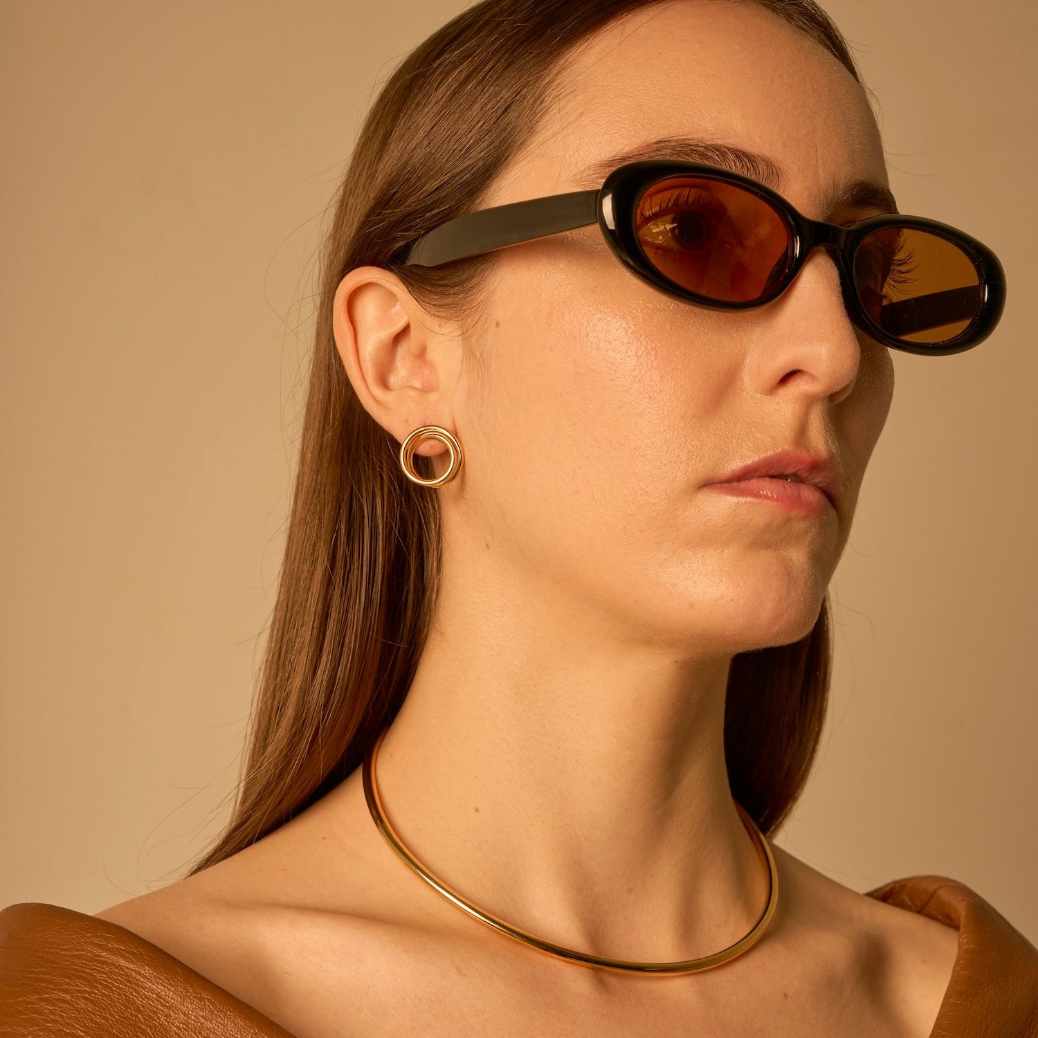 Mini spirale or jaune 2.0 | Boucle d'oreille