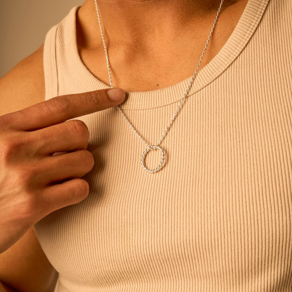 Twisted necklace 3.0 silver