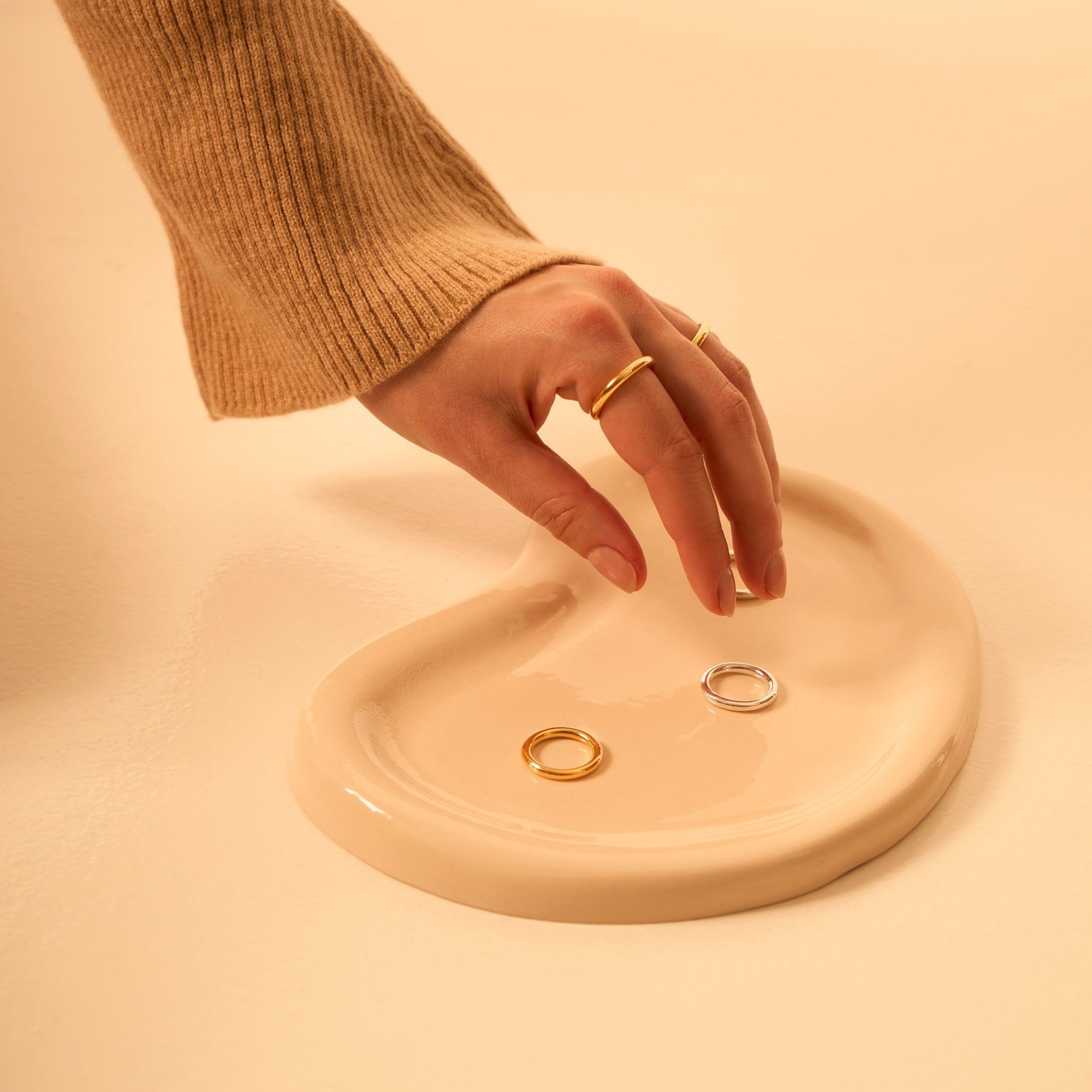 3.0 ring - gold vermeil