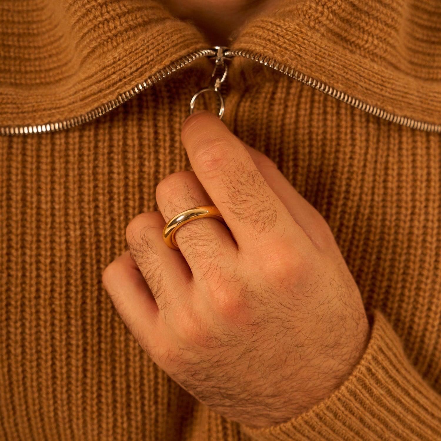 5.0 ring - gold vermeil