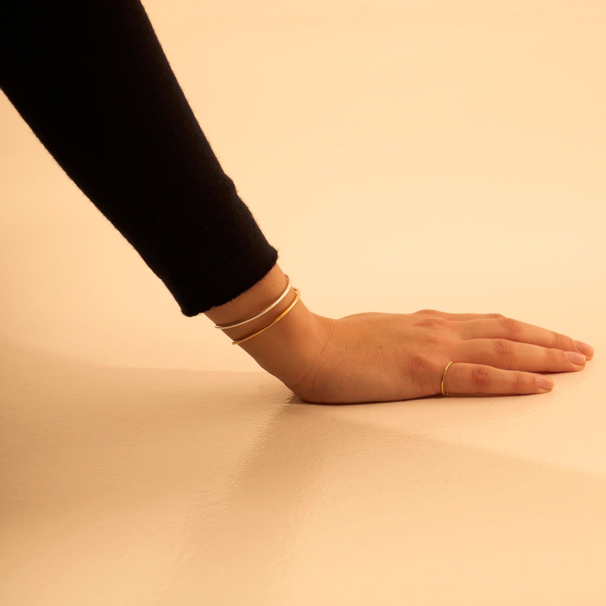 Jonc ouvert or jaune 2.0