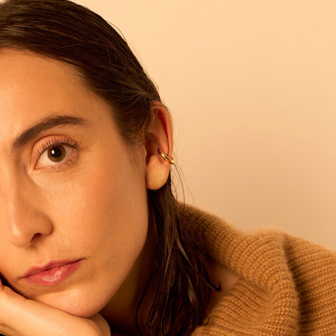 3.0 earcuff - gold vermeil