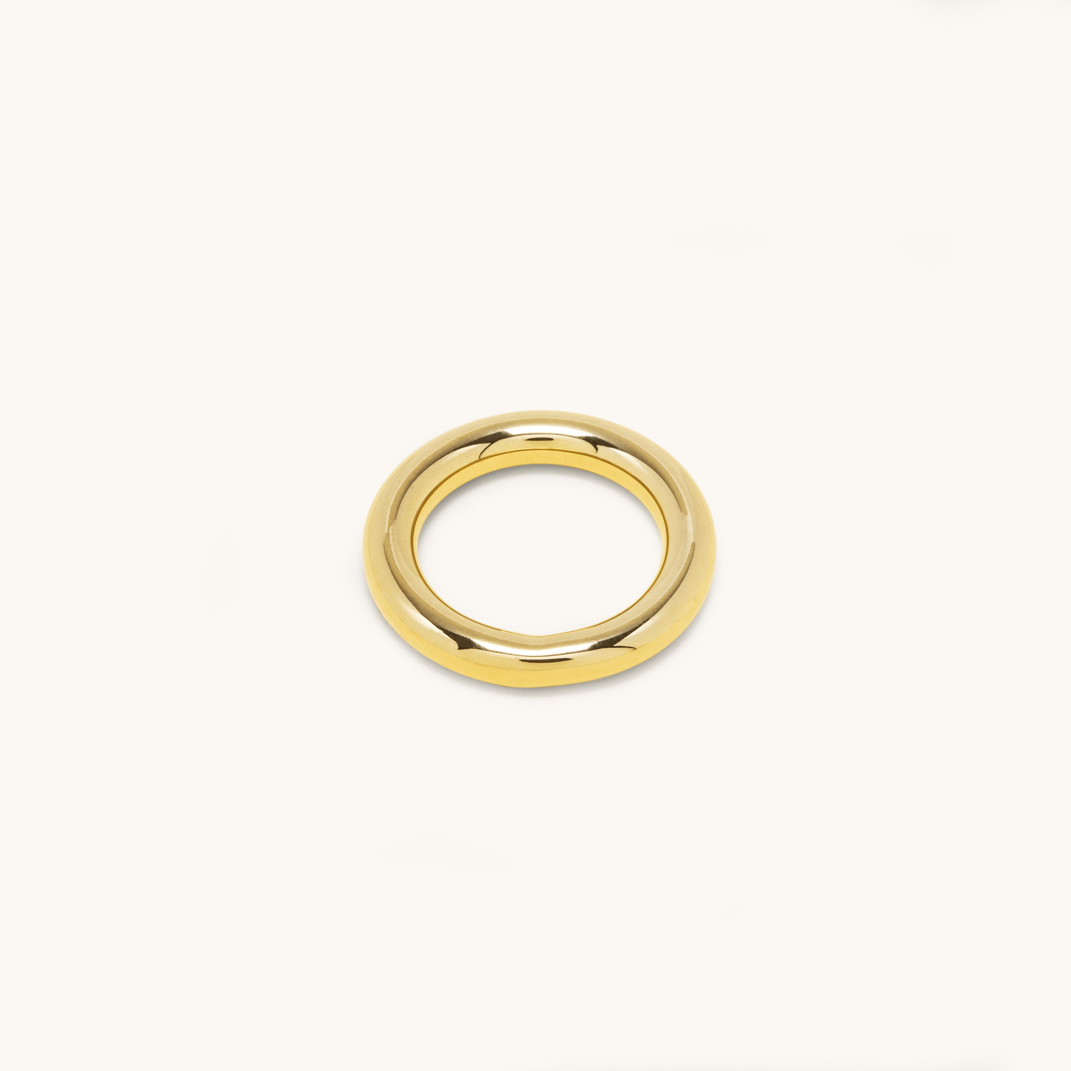 Duo of two-tone 3.0 &amp; 4.0 rings