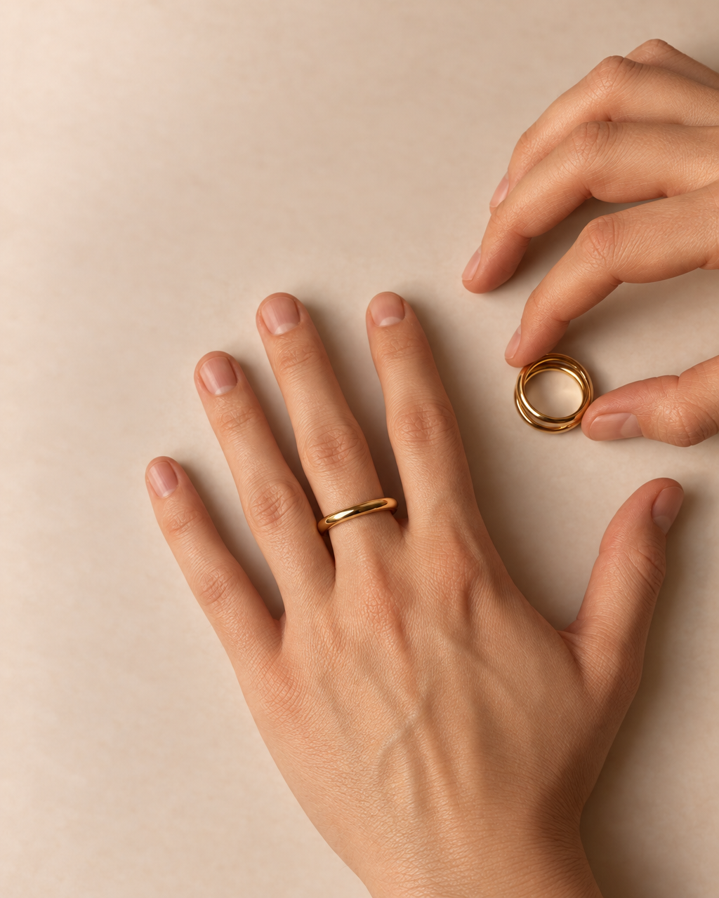 Bague triple spirale vermeil 3.0