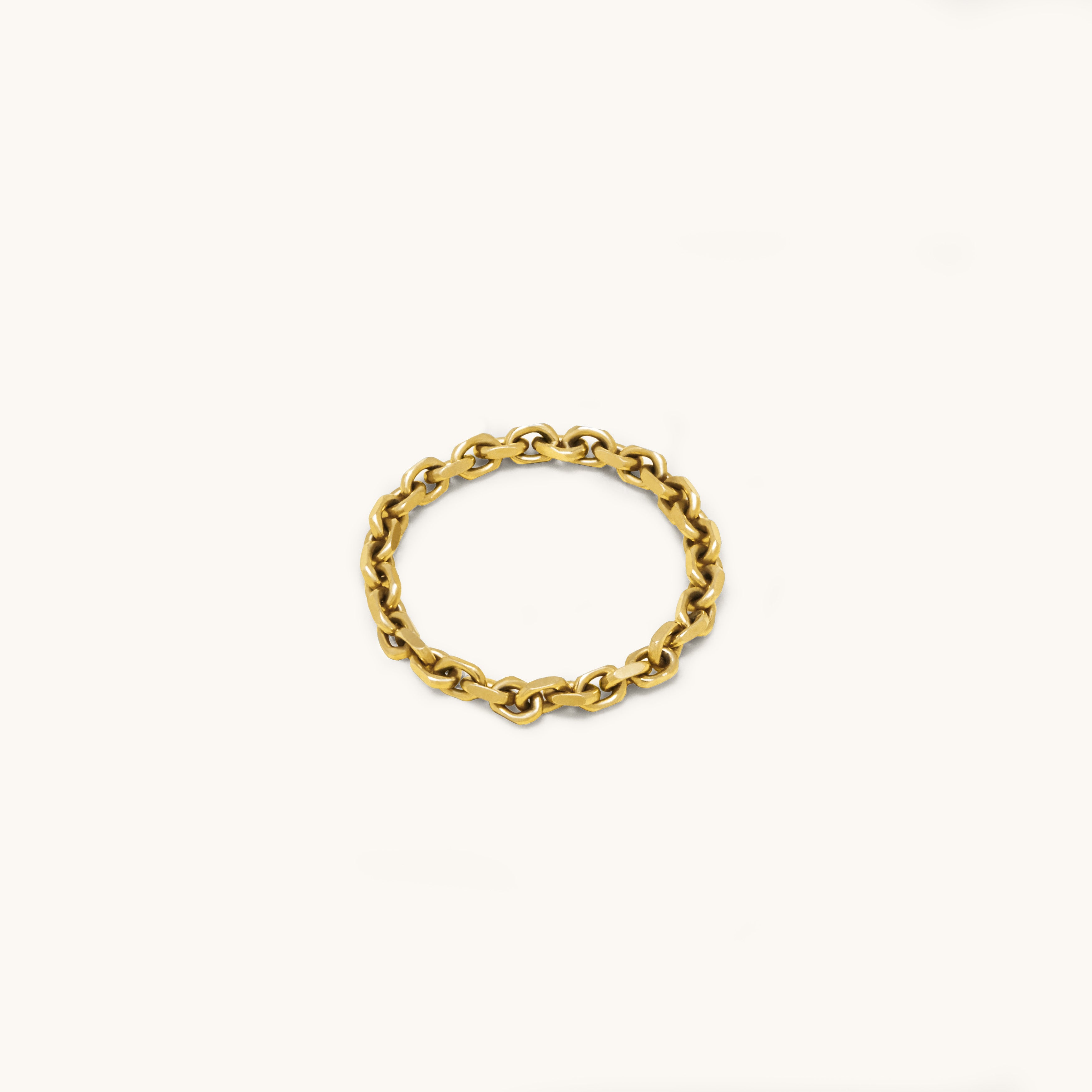 Chain ring - gold vermeil