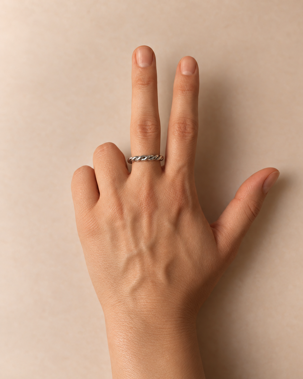 3.0 twisted ring  - sterling silver