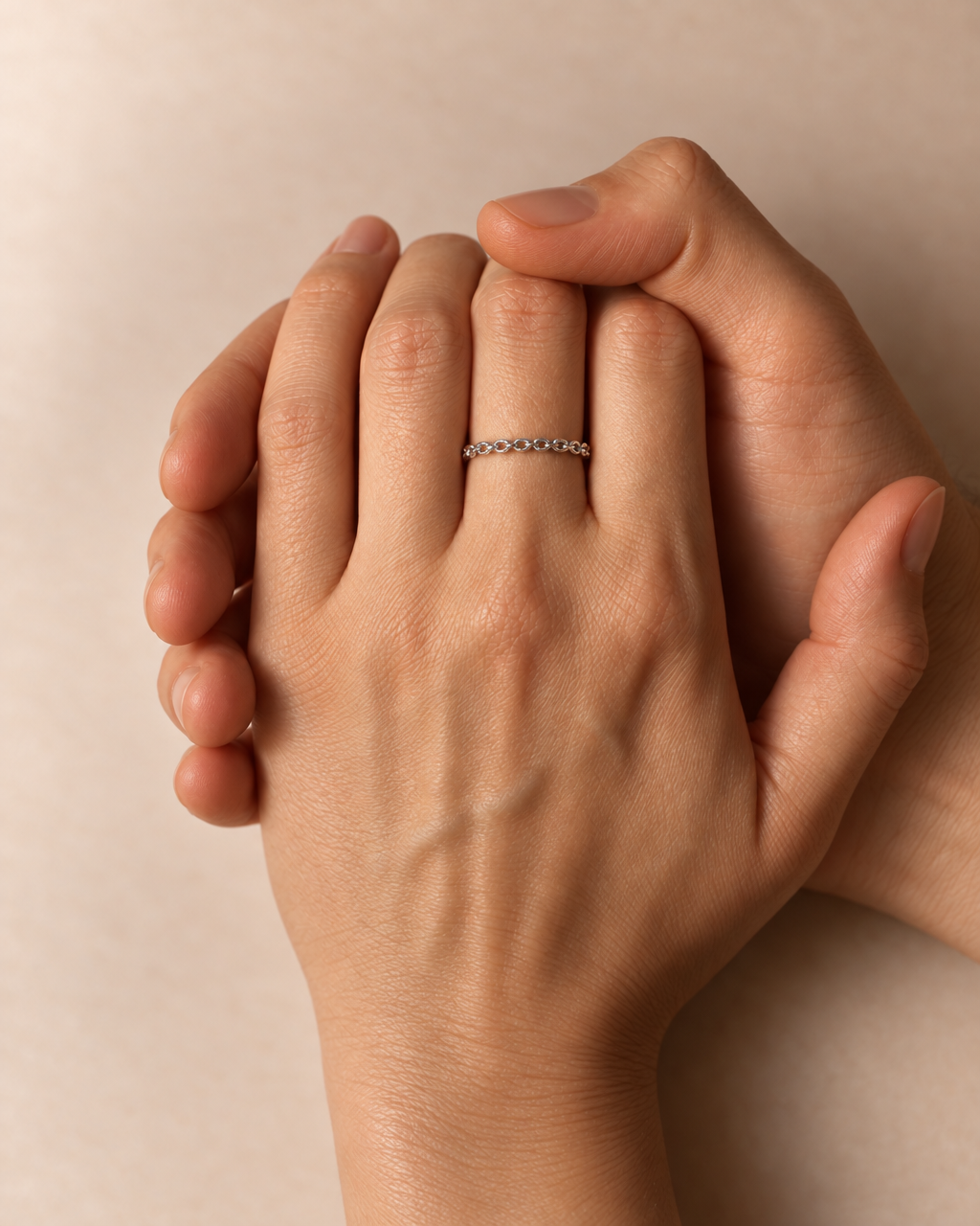 Chain ring - sterling silver