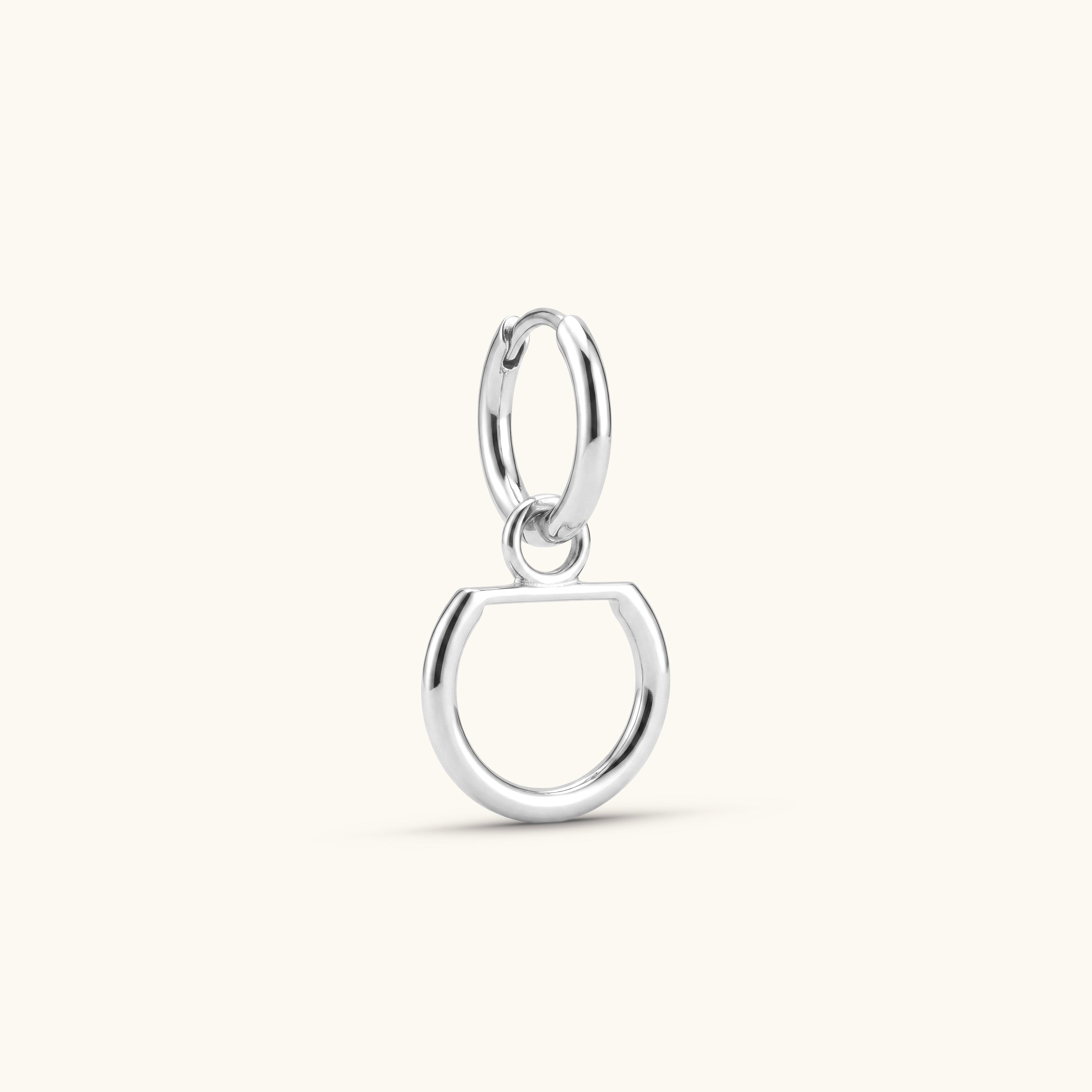 Mini gousset argent | Boucle d'oreille