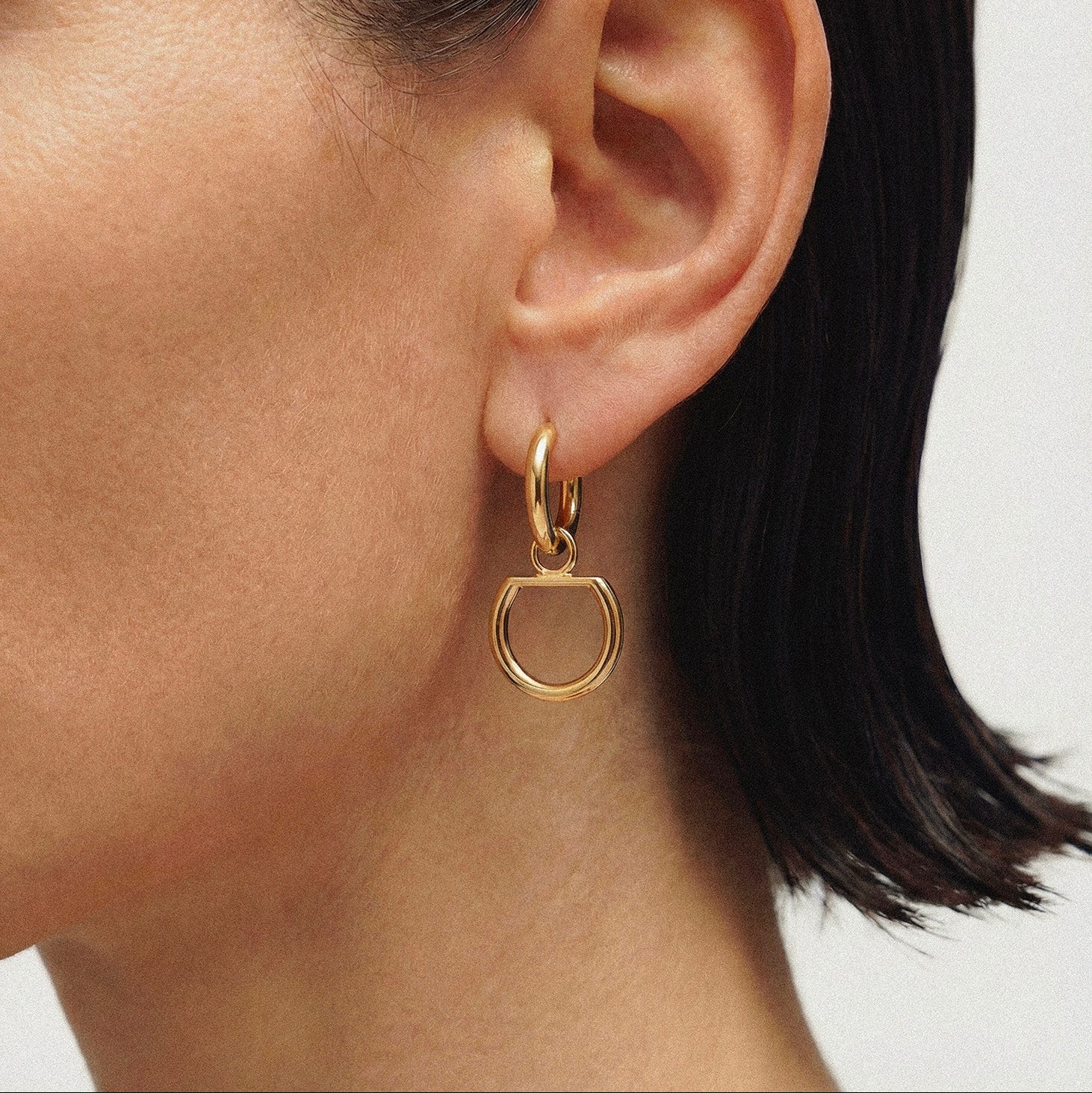 Mini gousset vermeil | Boucle d'oreille