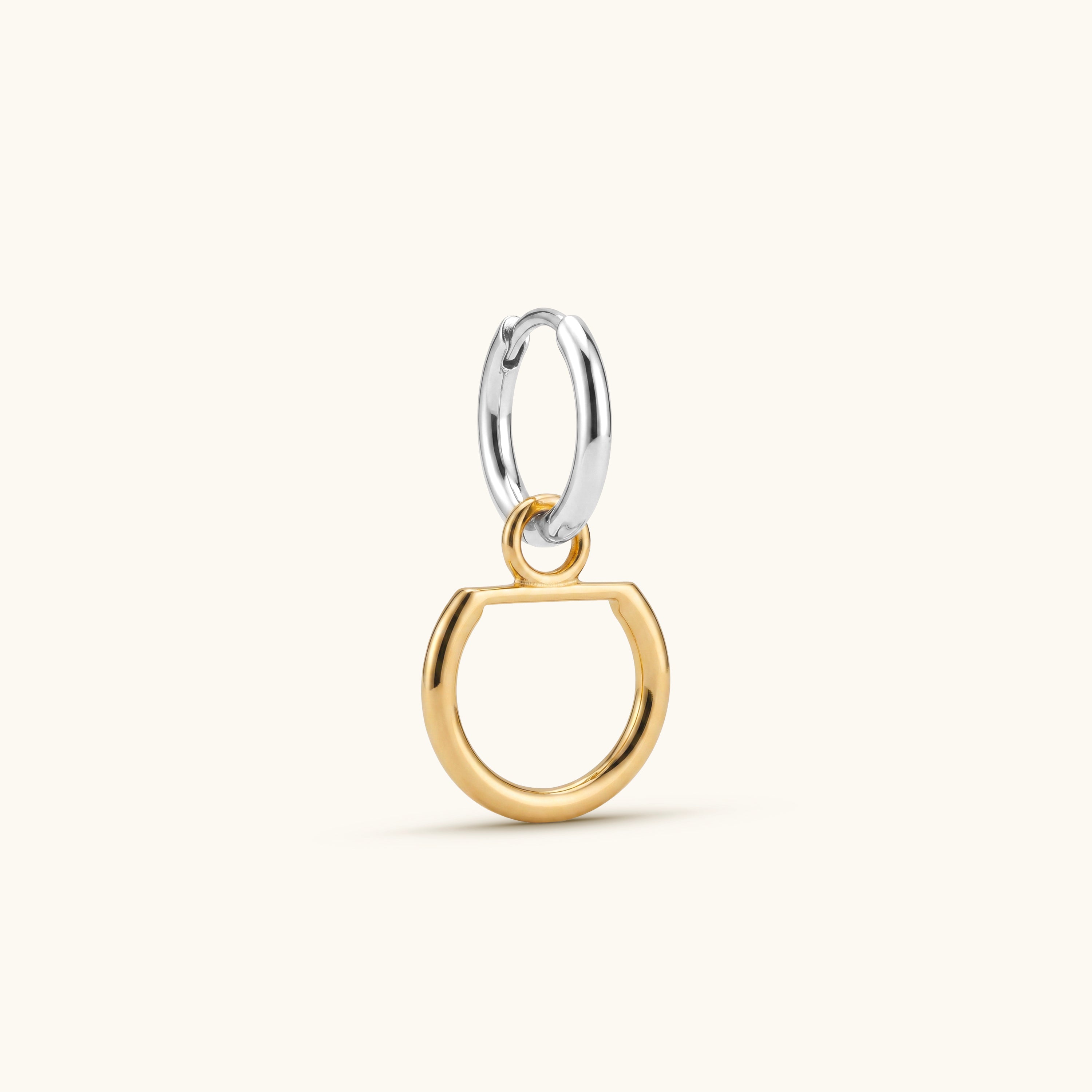 Mini gousset bicolore | Boucle d'oreille