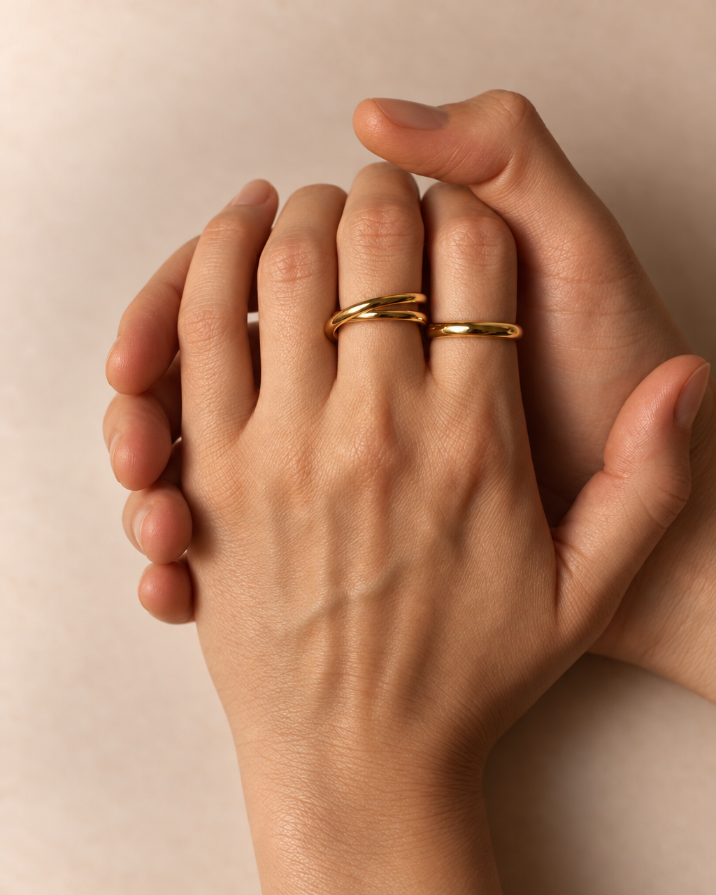 Bague double spirale vermeil 3.0