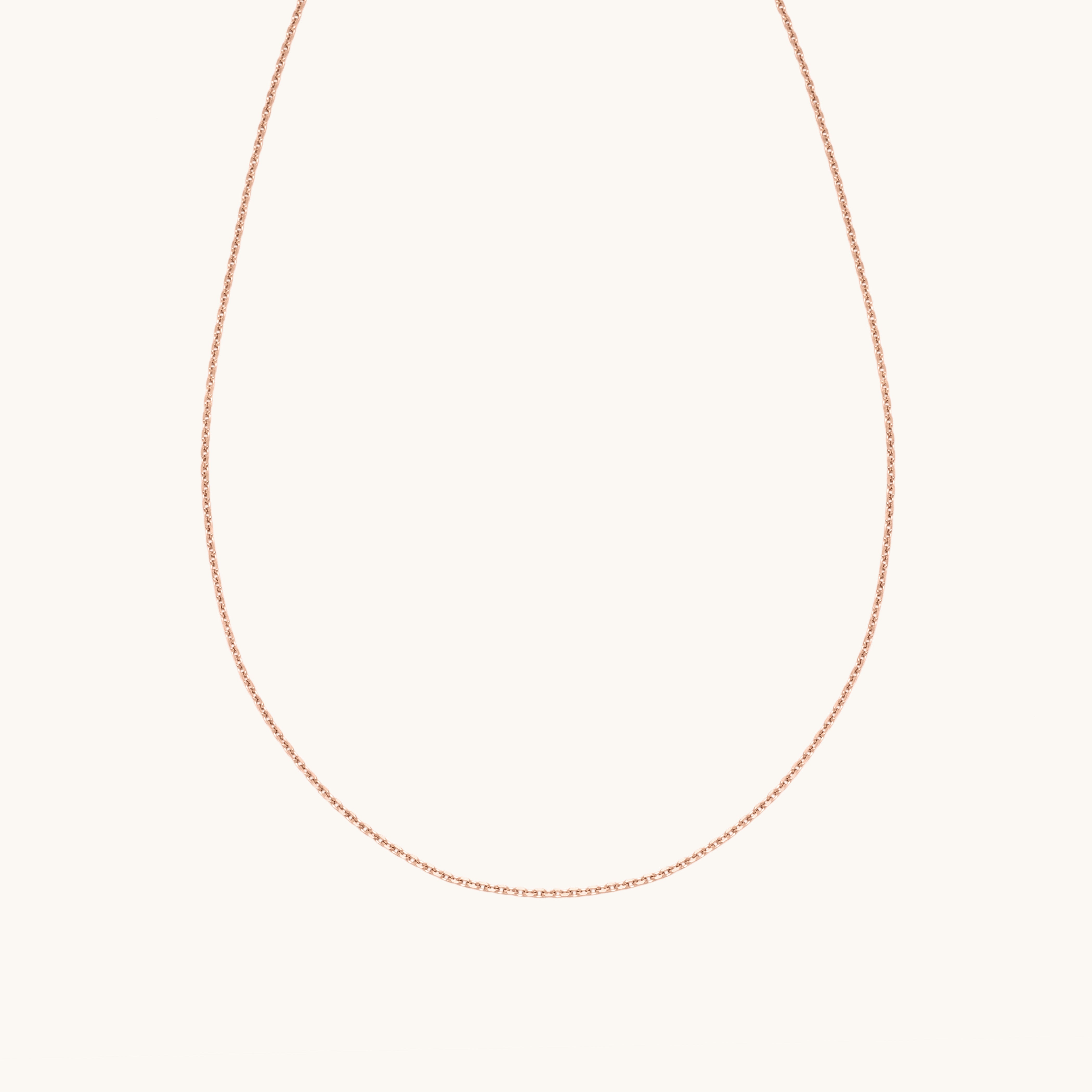 Rose gold forced neck chain