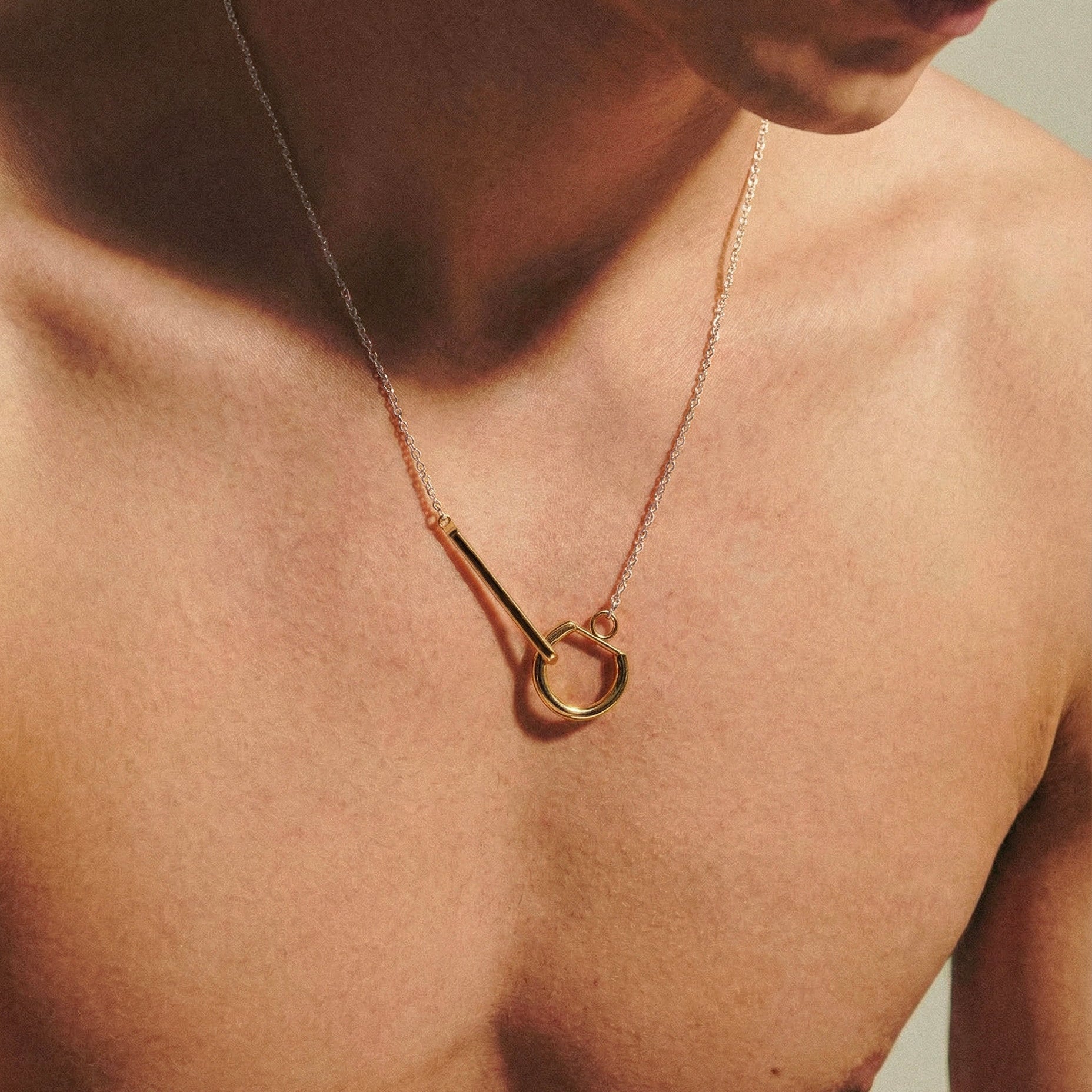 Le collier gousset bicolore