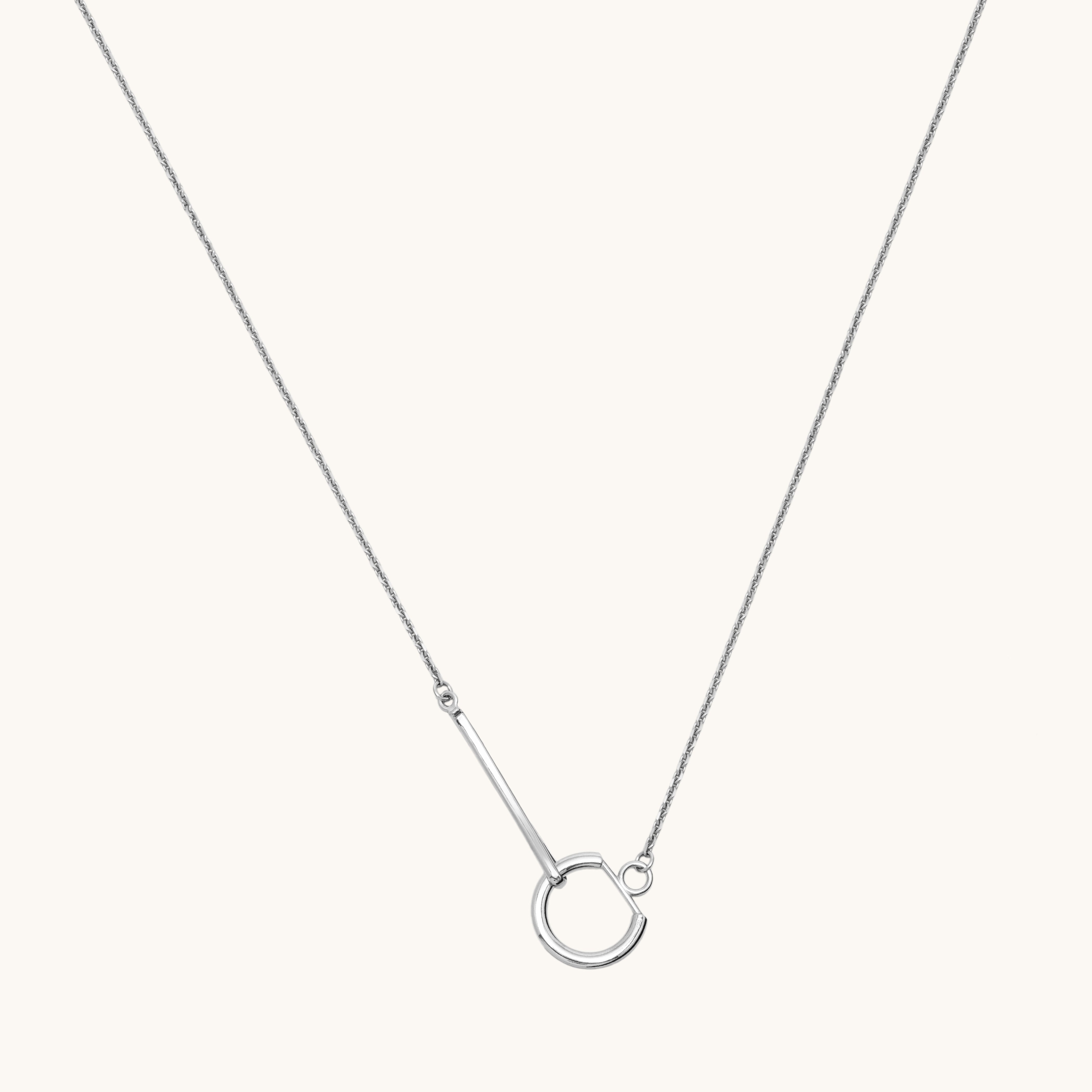 Le collier gousset argent
