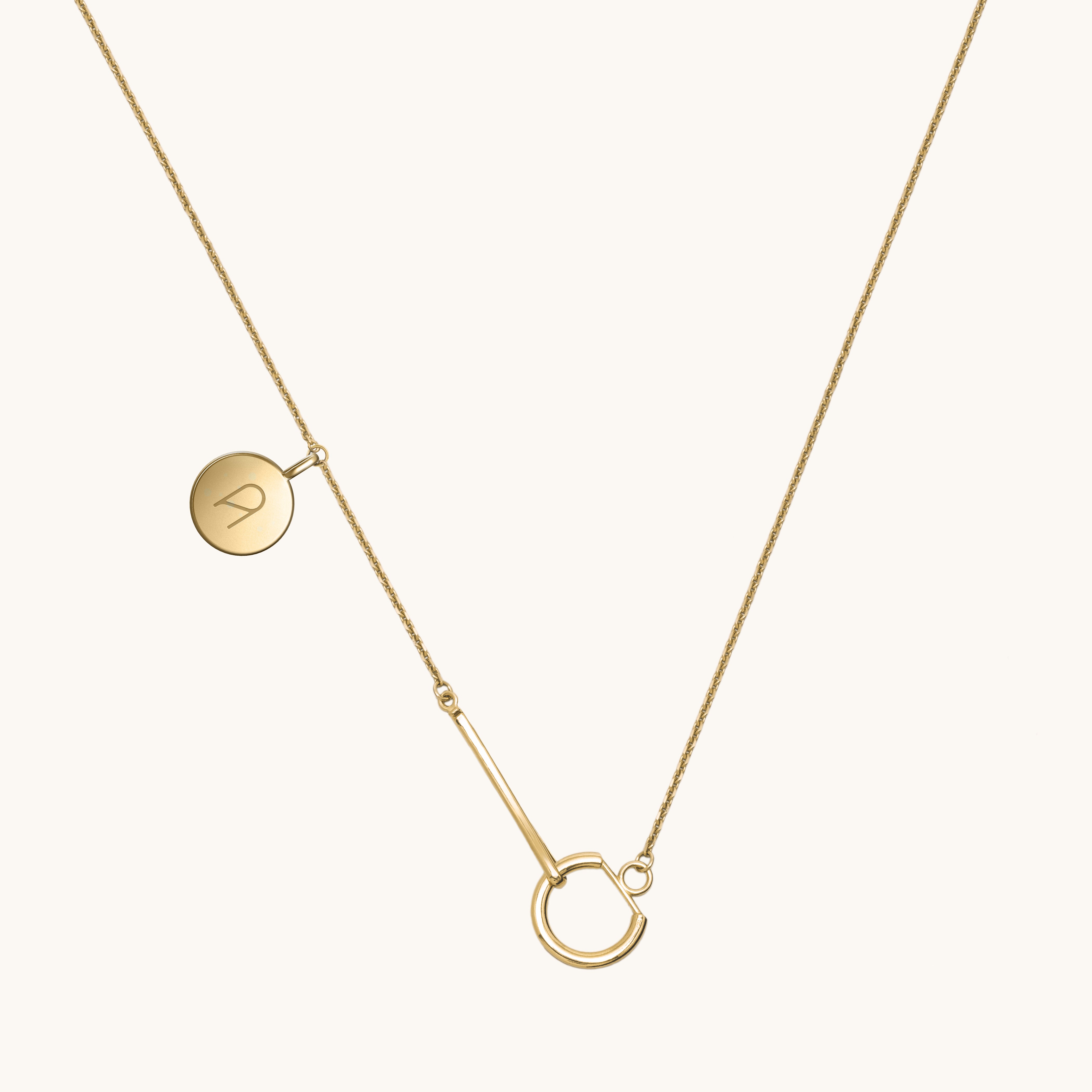 Le collier gousset médaille vermeil