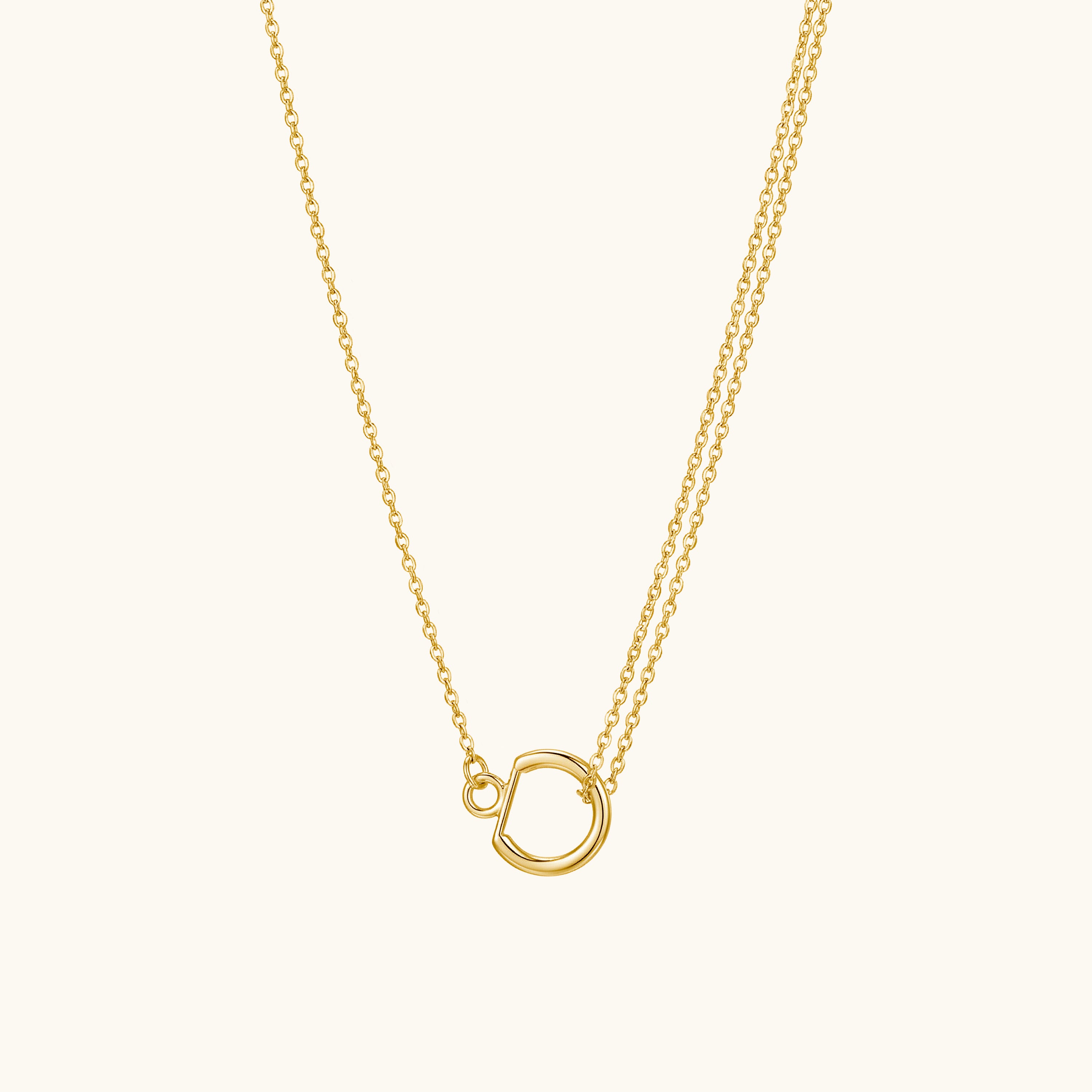 Le collier mini gousset vermeil