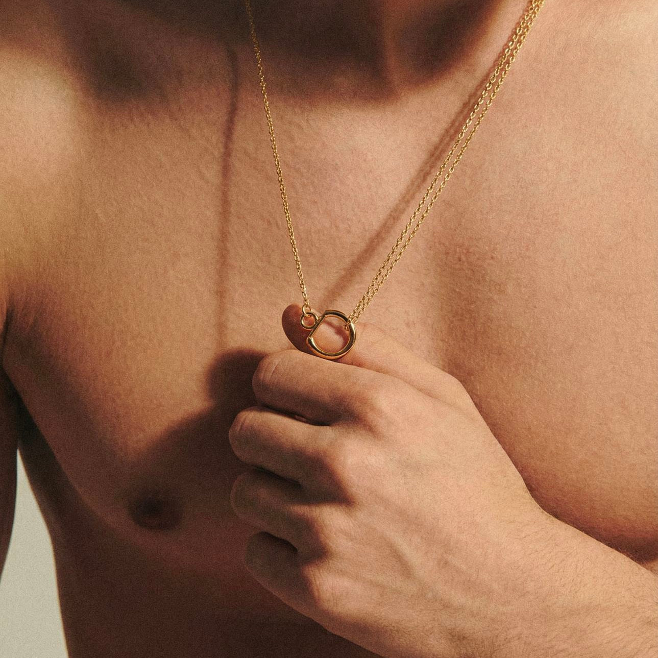 Le collier mini gousset vermeil