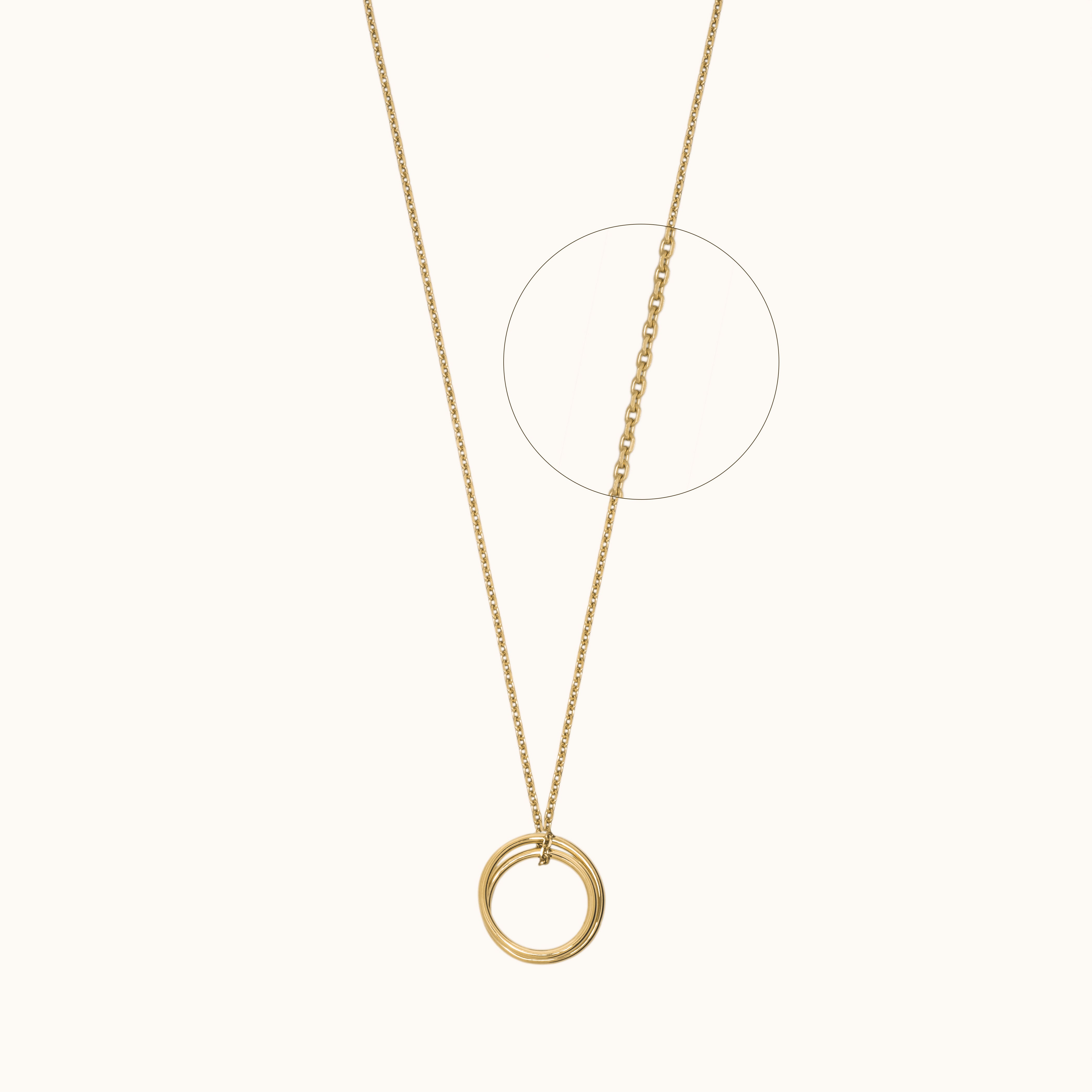 Spiral necklace 2.0 vermeil