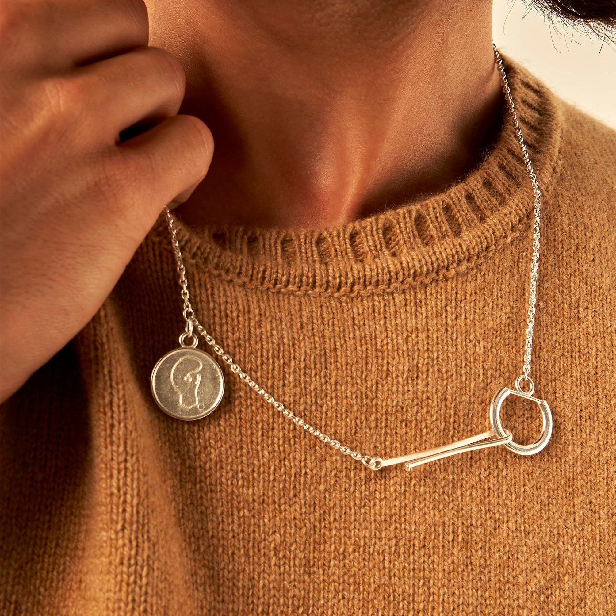 Gousset necklace - sterling silver