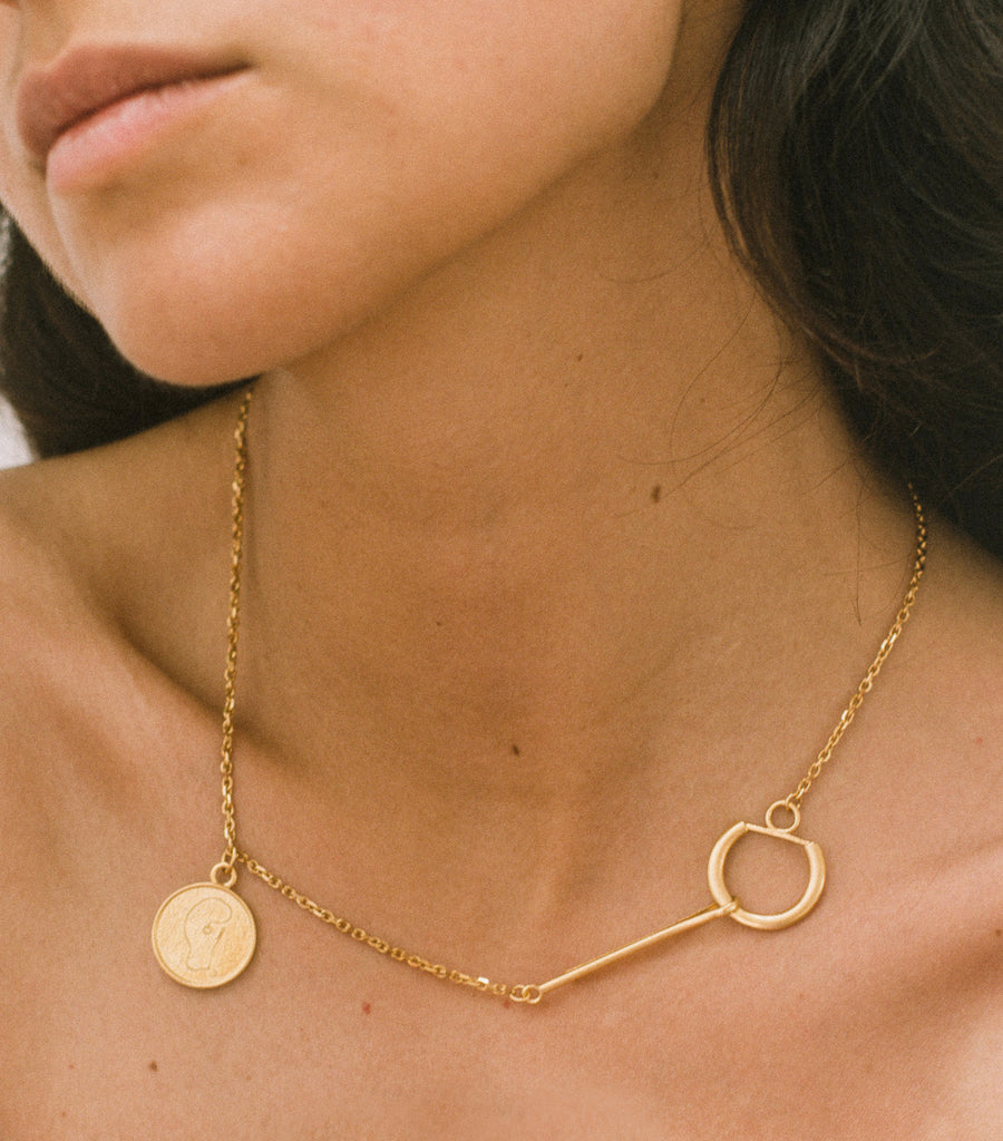 Gousset necklace - gold vermeil