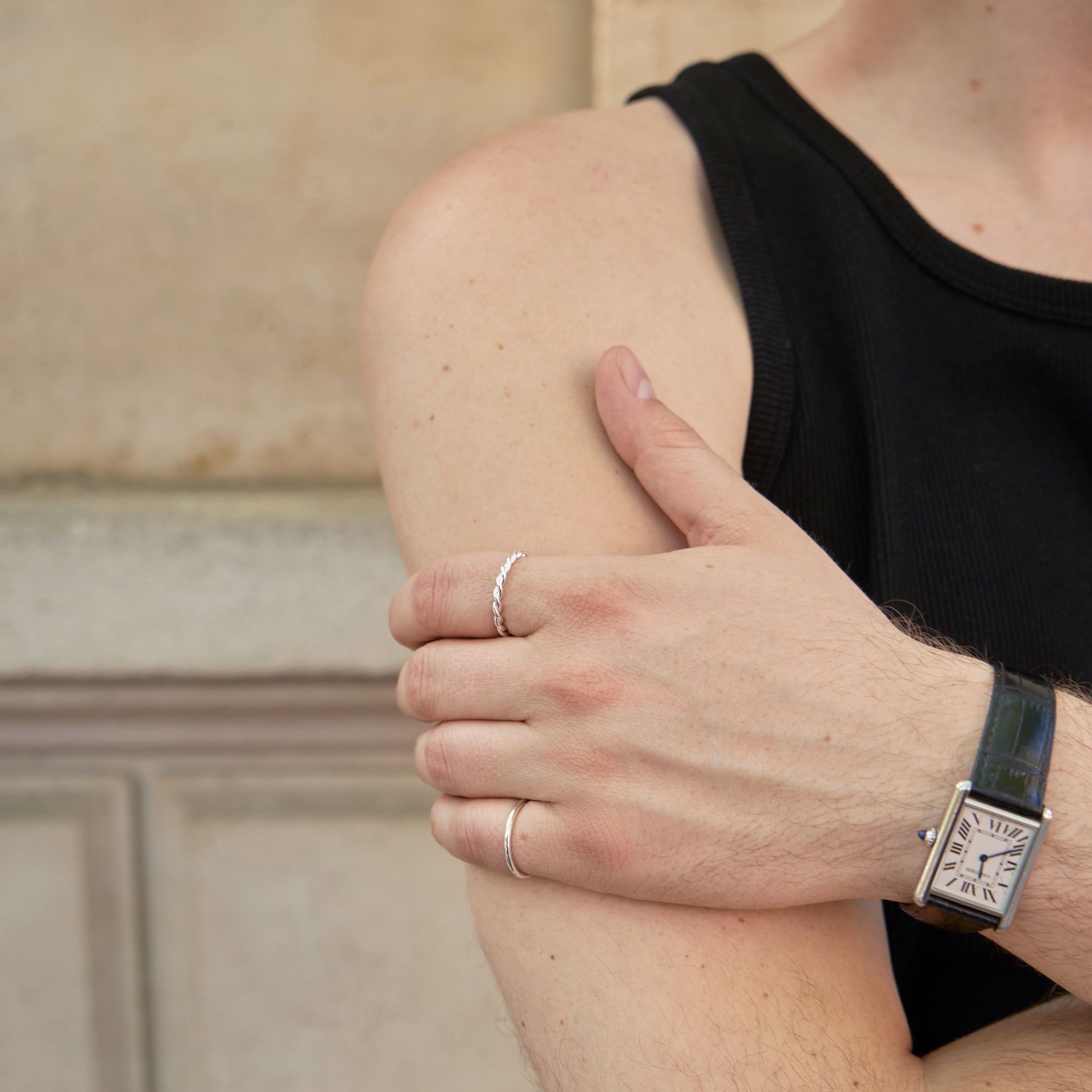 Bague torsadée argent 3.0