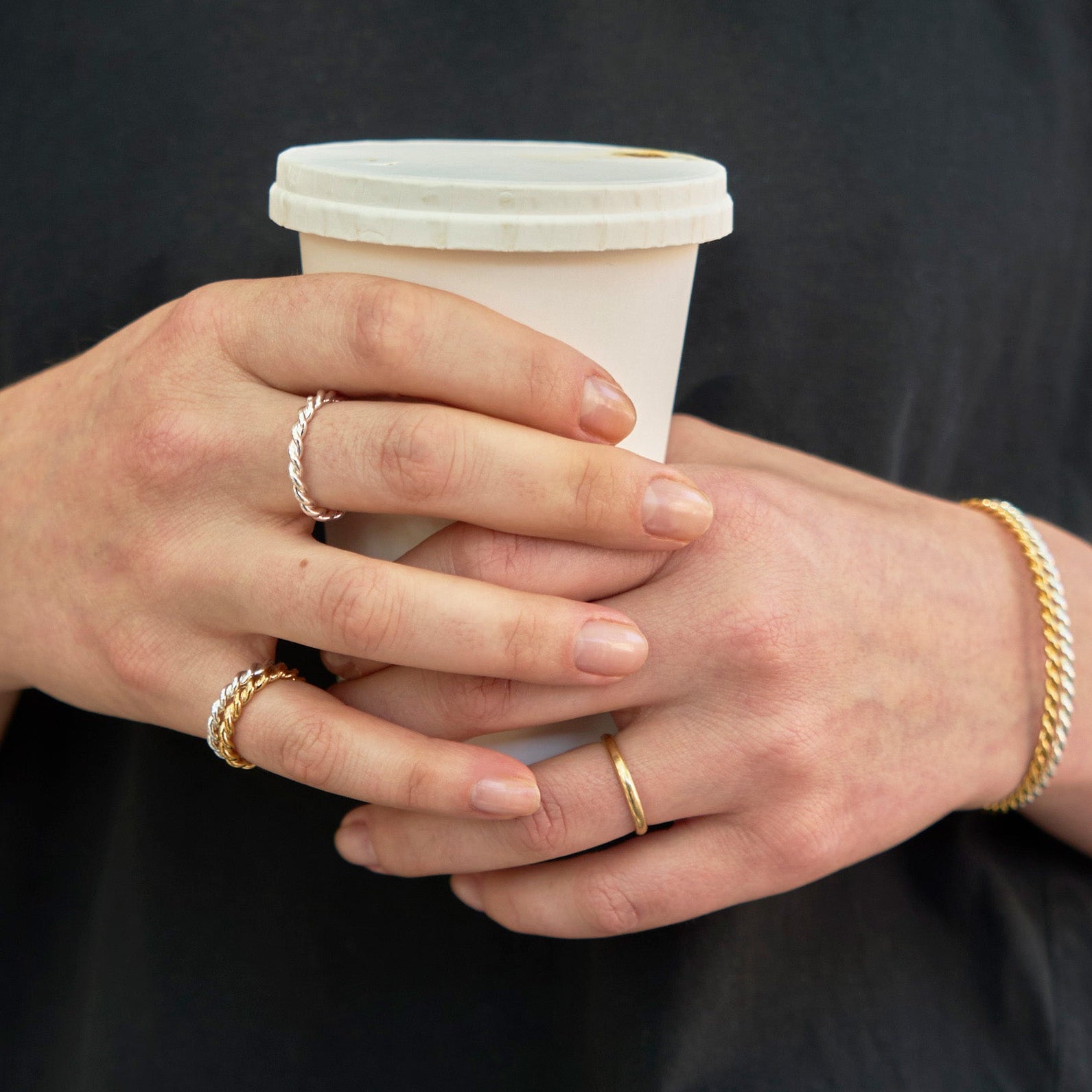 Bague torsadée argent 3.0