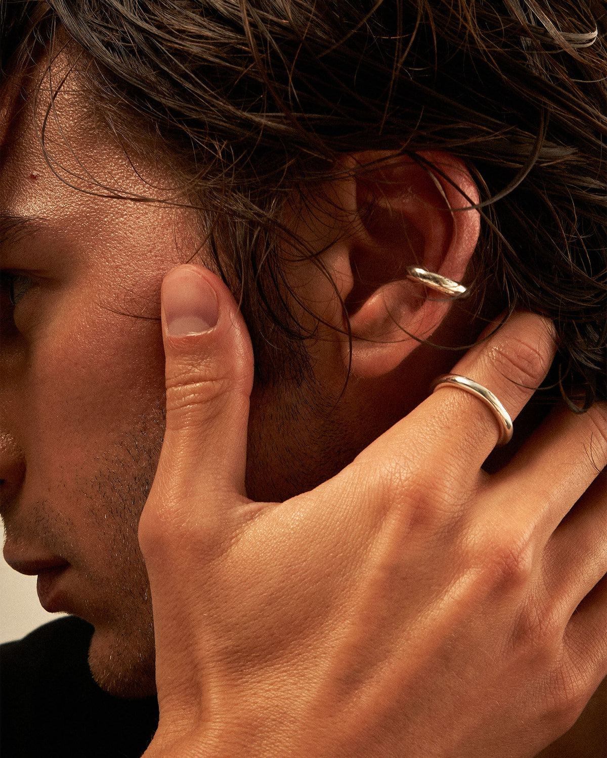 3.0 earcuff - sterling silver