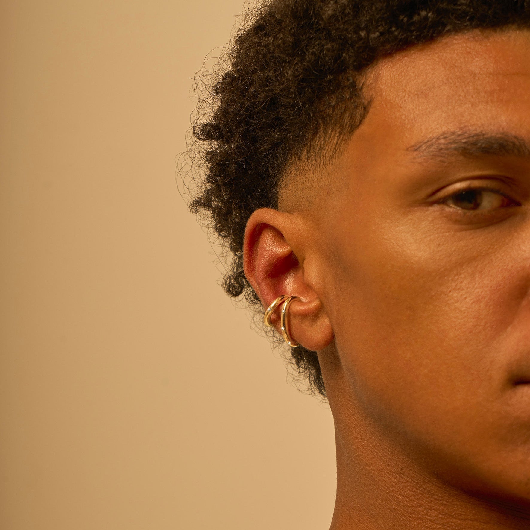 Grand earcuff 3.0 vermeil et diamants