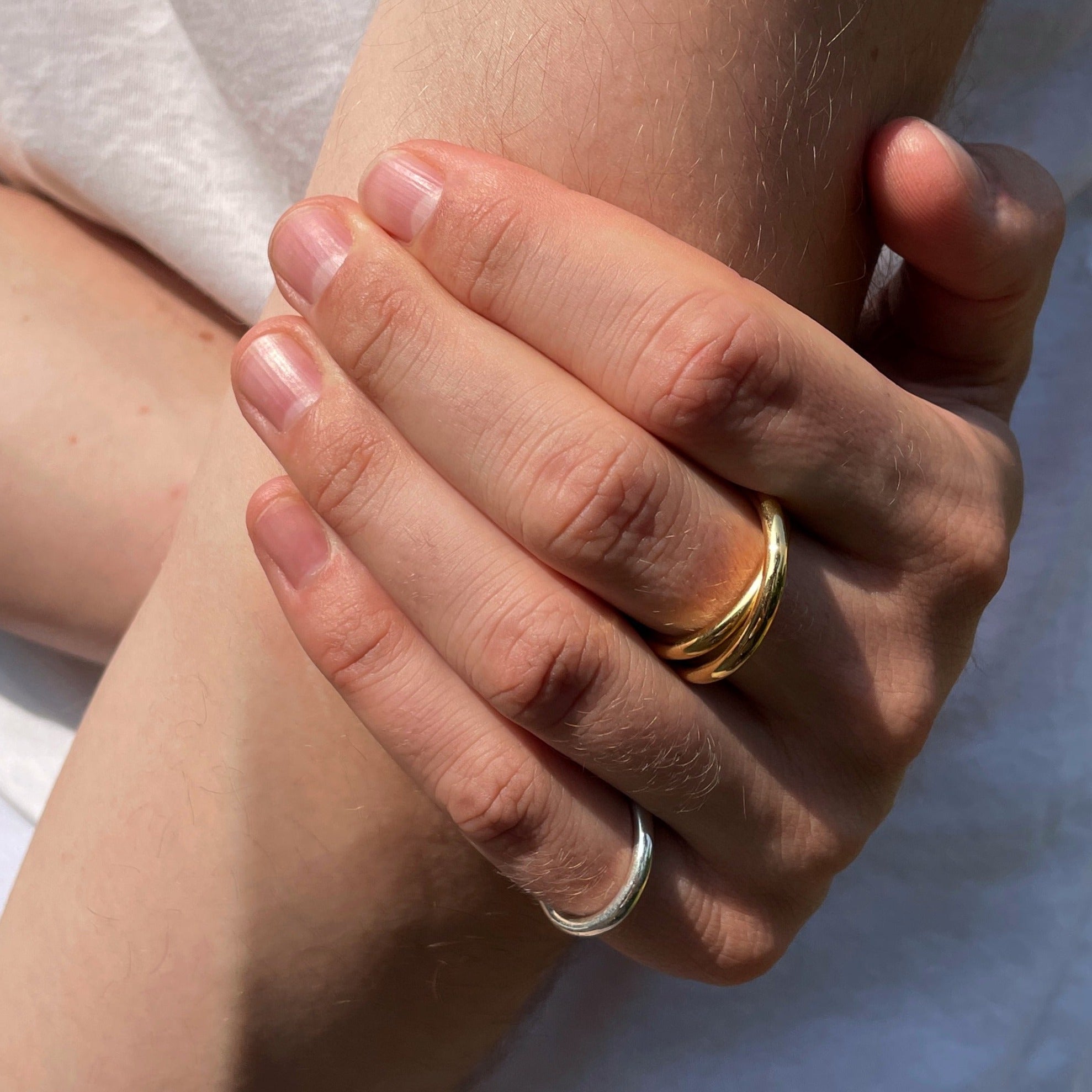 Bague double spirale vermeil 3.0