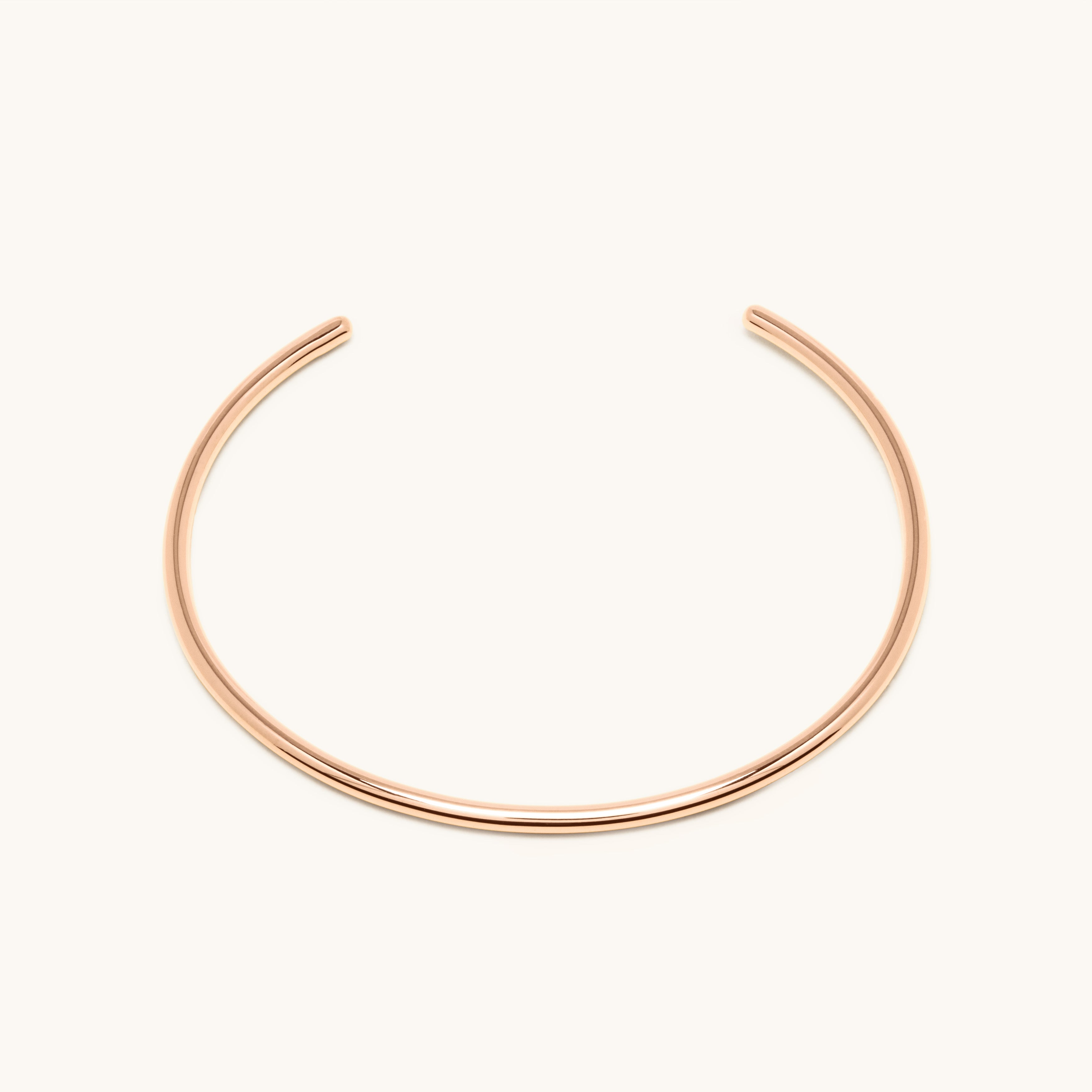 Jonc ouvert or rose 2.0