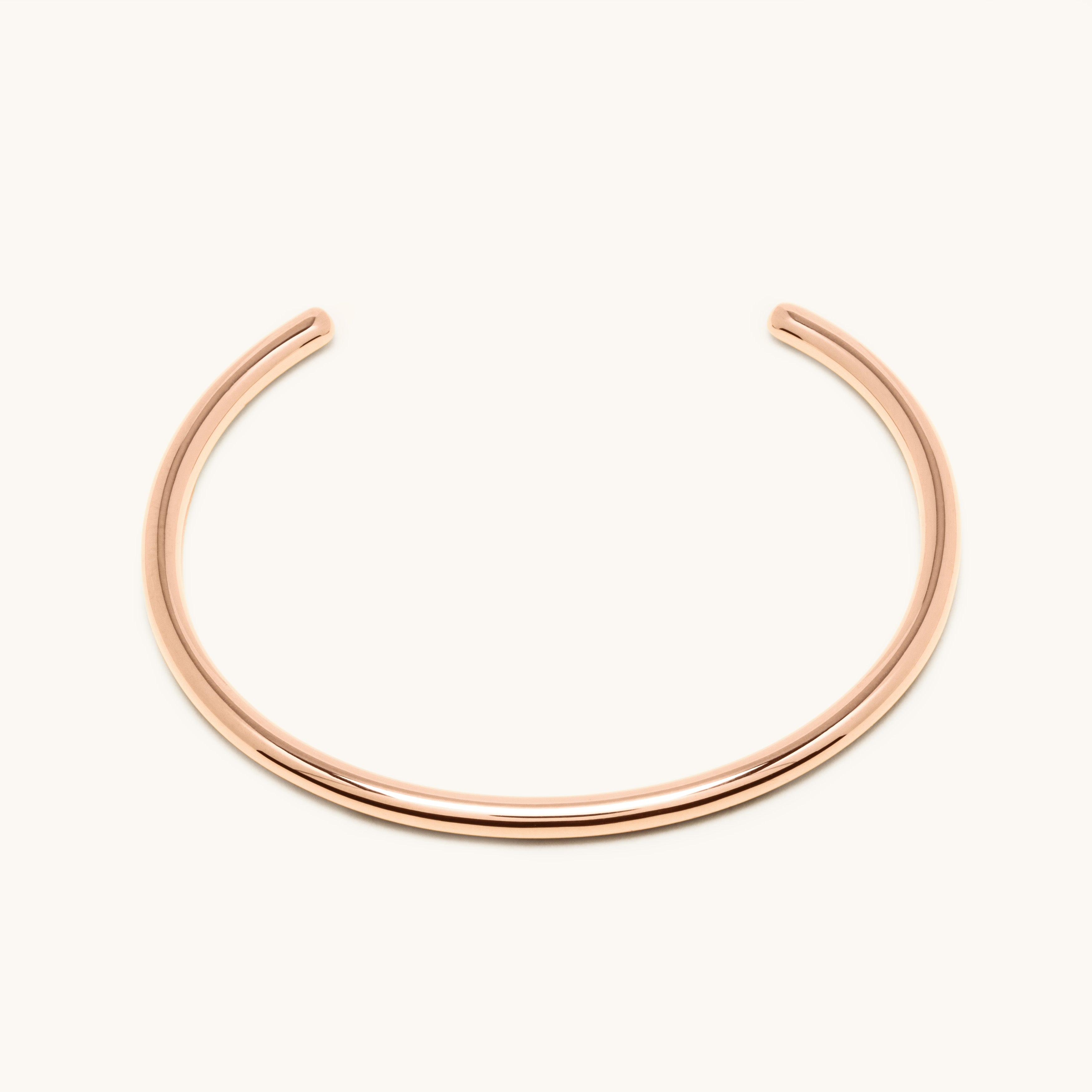 Jonc ouvert or rose 3.0