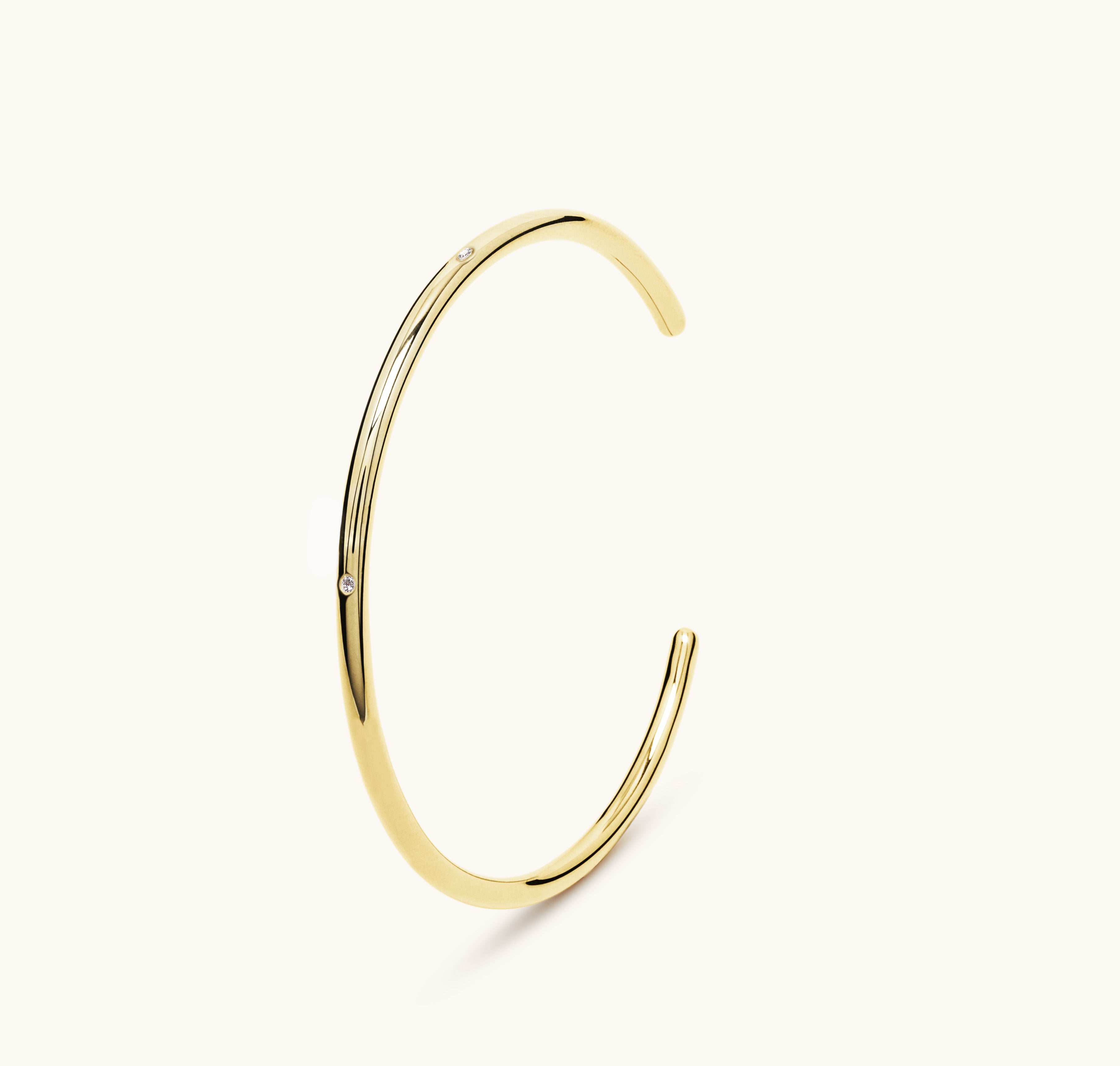 Jonc ouvert vermeil et diamants 3.0