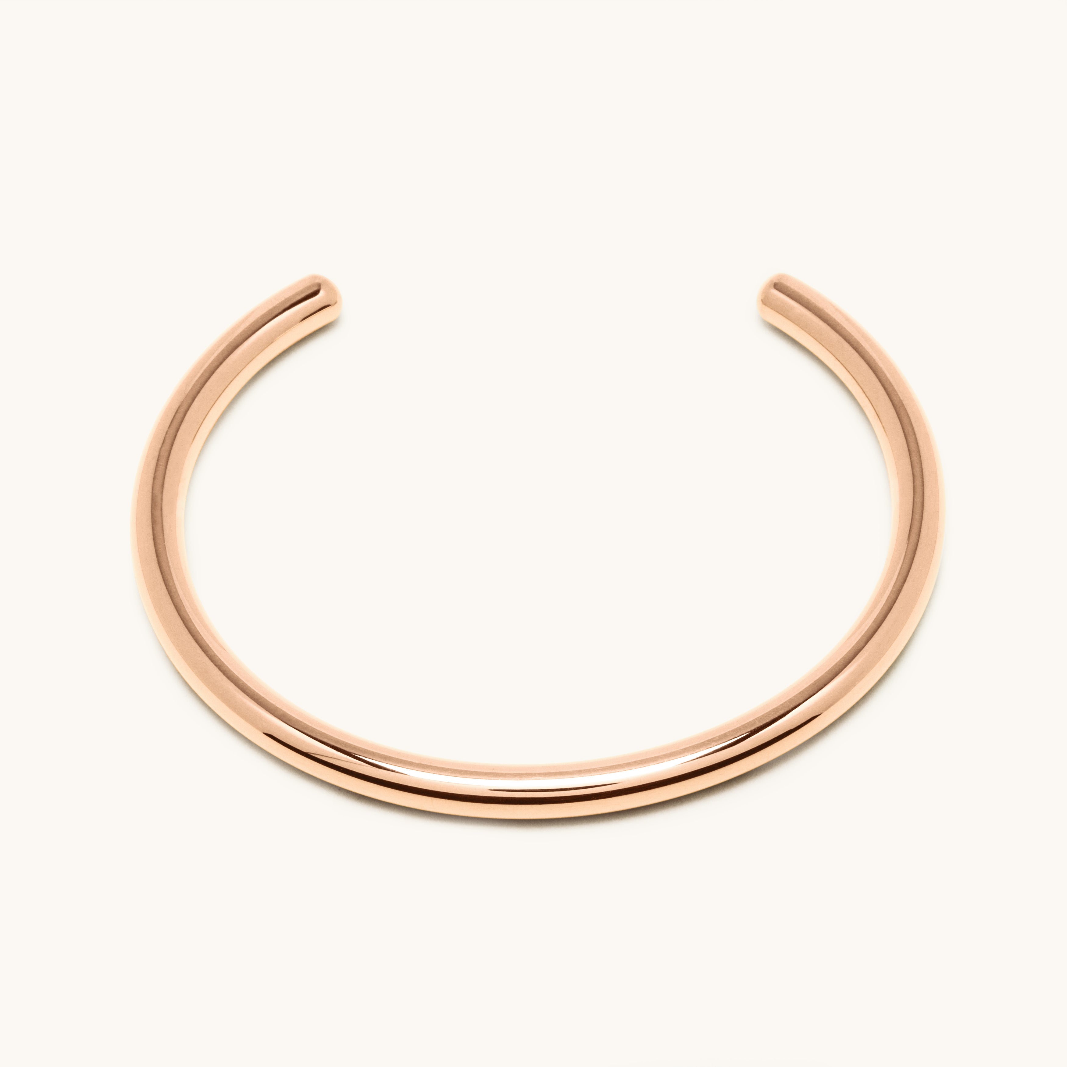 Jonc ouvert or rose 4.0