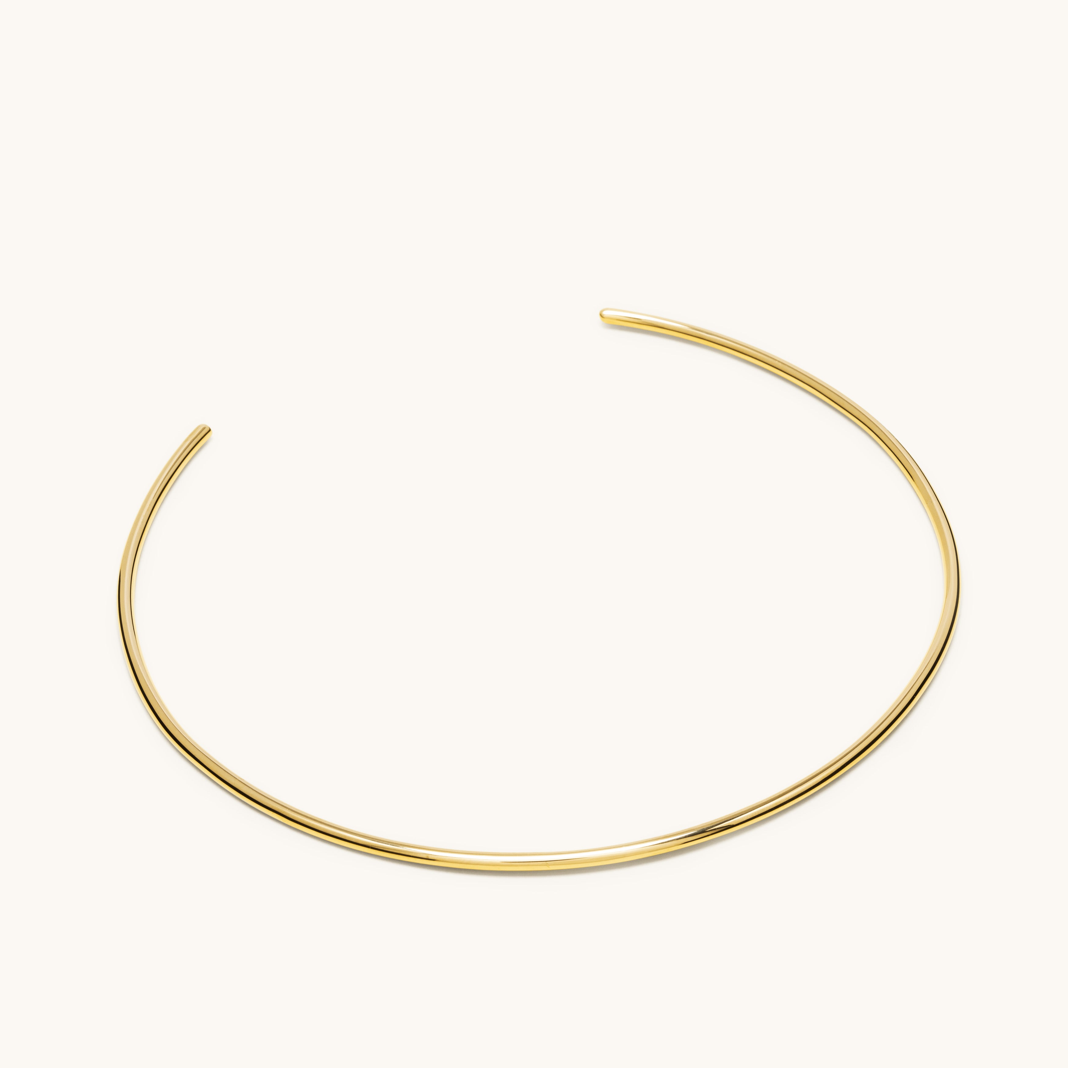 Jonc de cou 3.0 vermeil