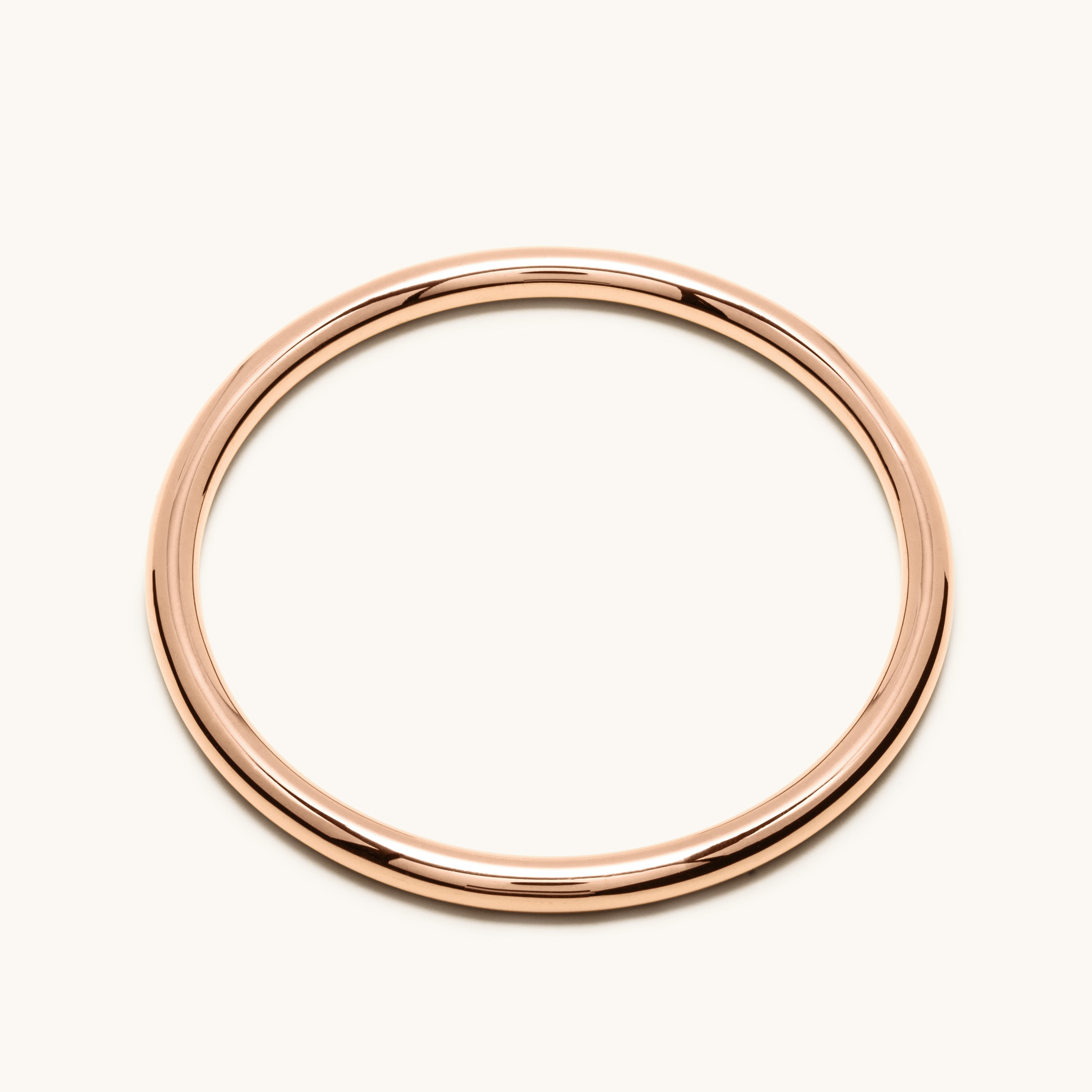 Jonc fermé or rose 5.0
