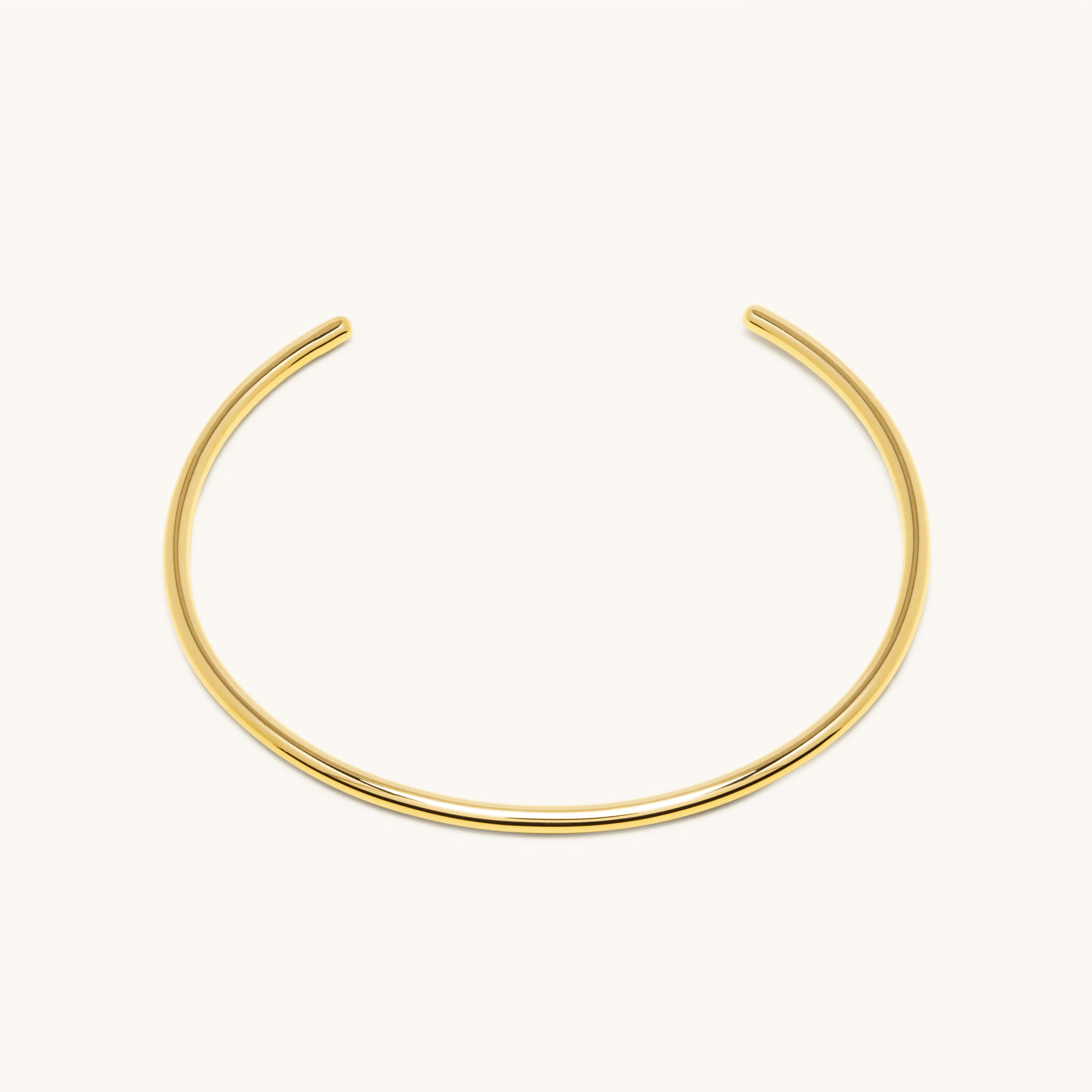 Duo of two-tone open bangles