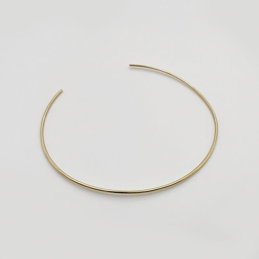 2.0 neck bangle - gold vermeil