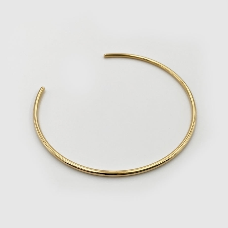 4.0 neck bangle - gold vermeil