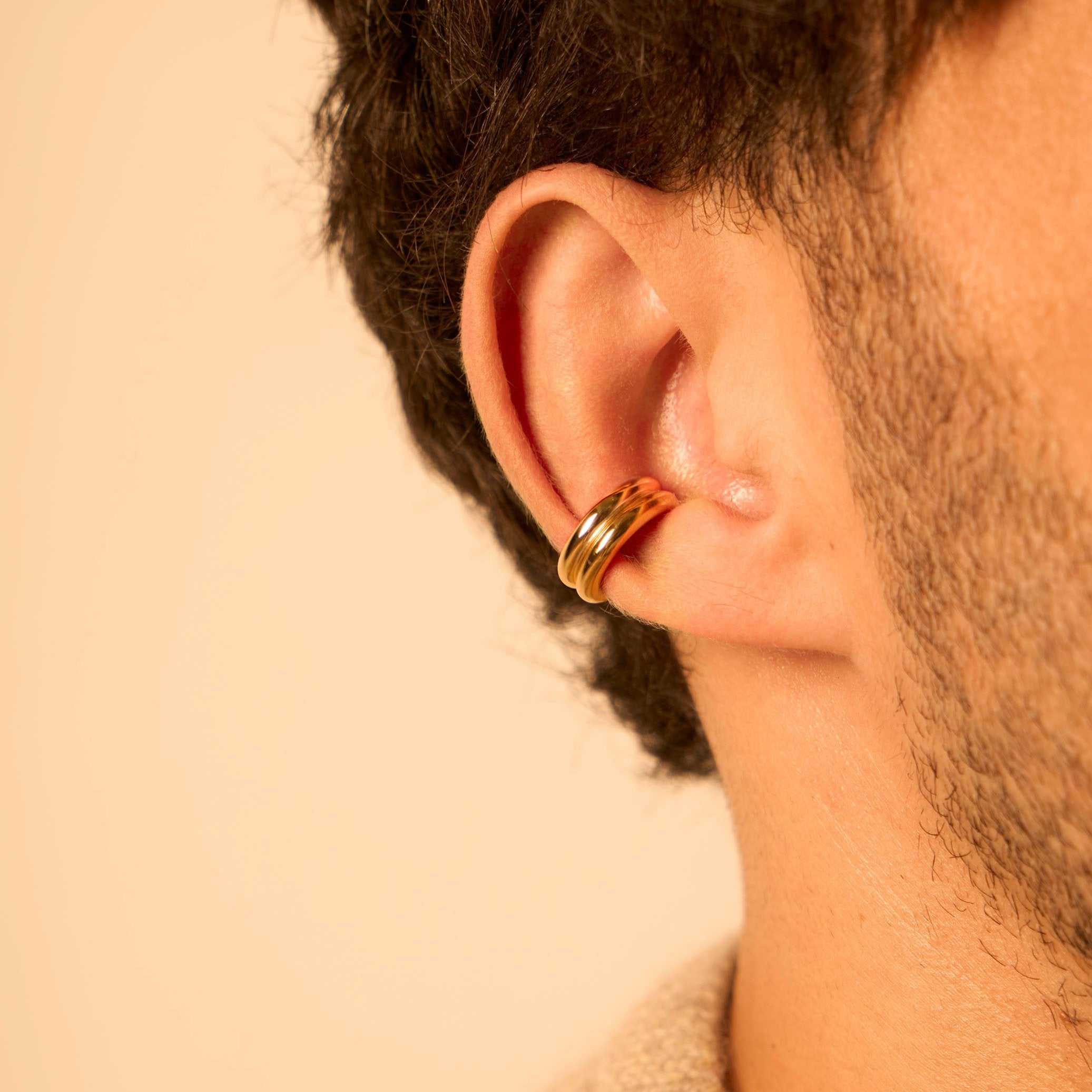 Pair of 3.0 vermeil earcuffs