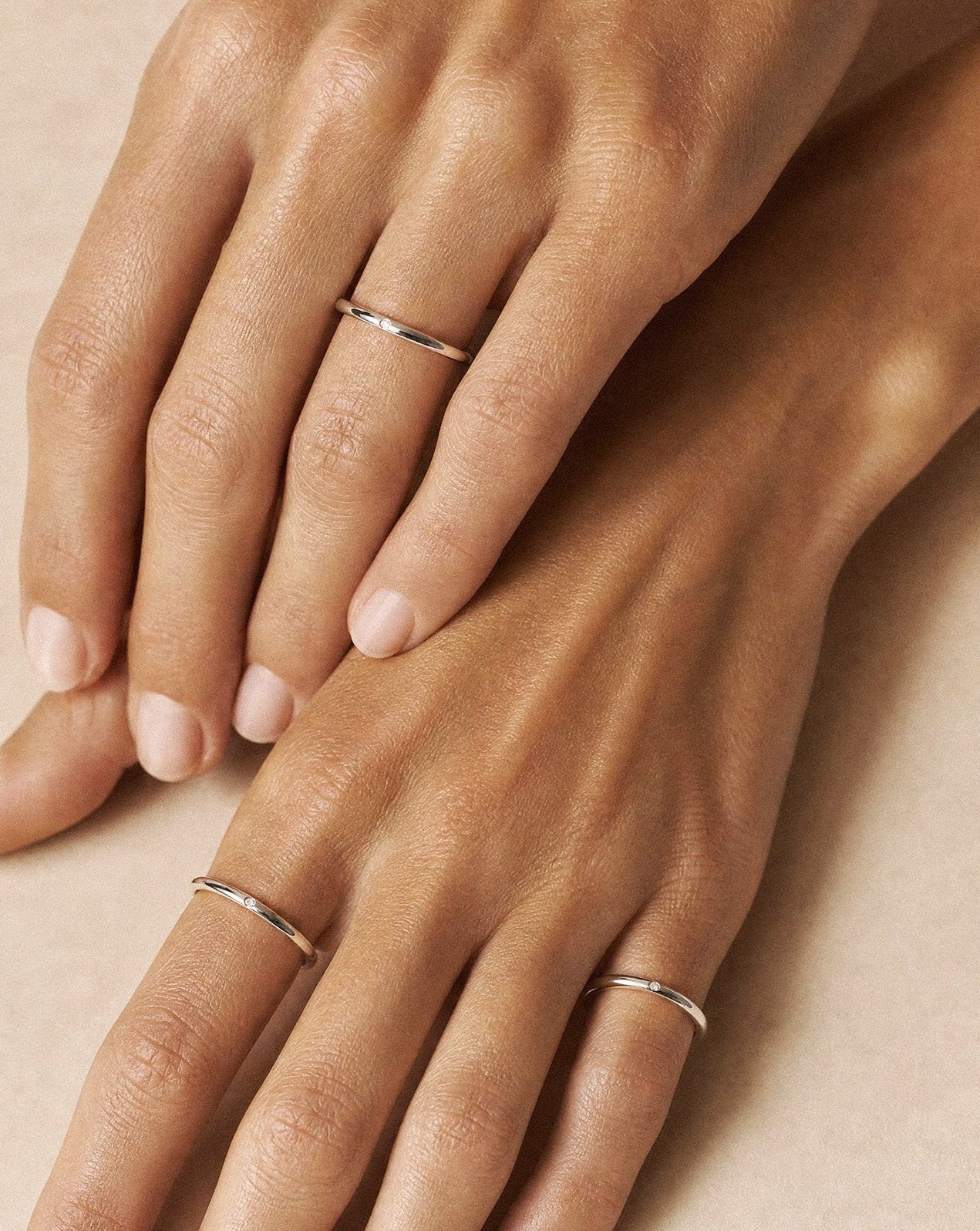 Anneau or blanc 2.0 et diamant