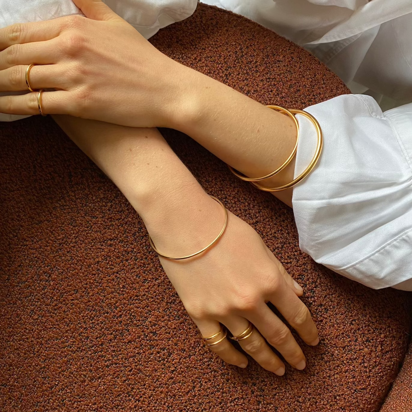 Bague double spirale or jaune 2.0