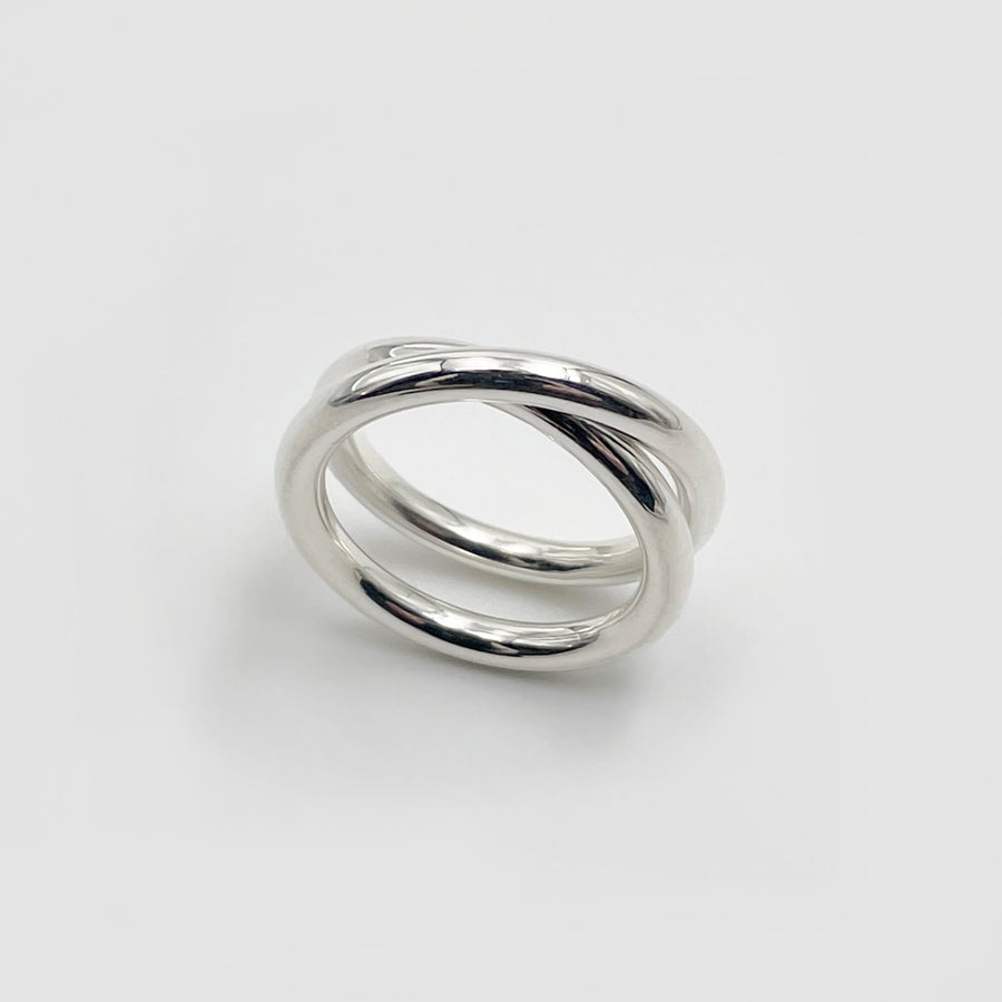 3.0 spiral ring - sterling silver 