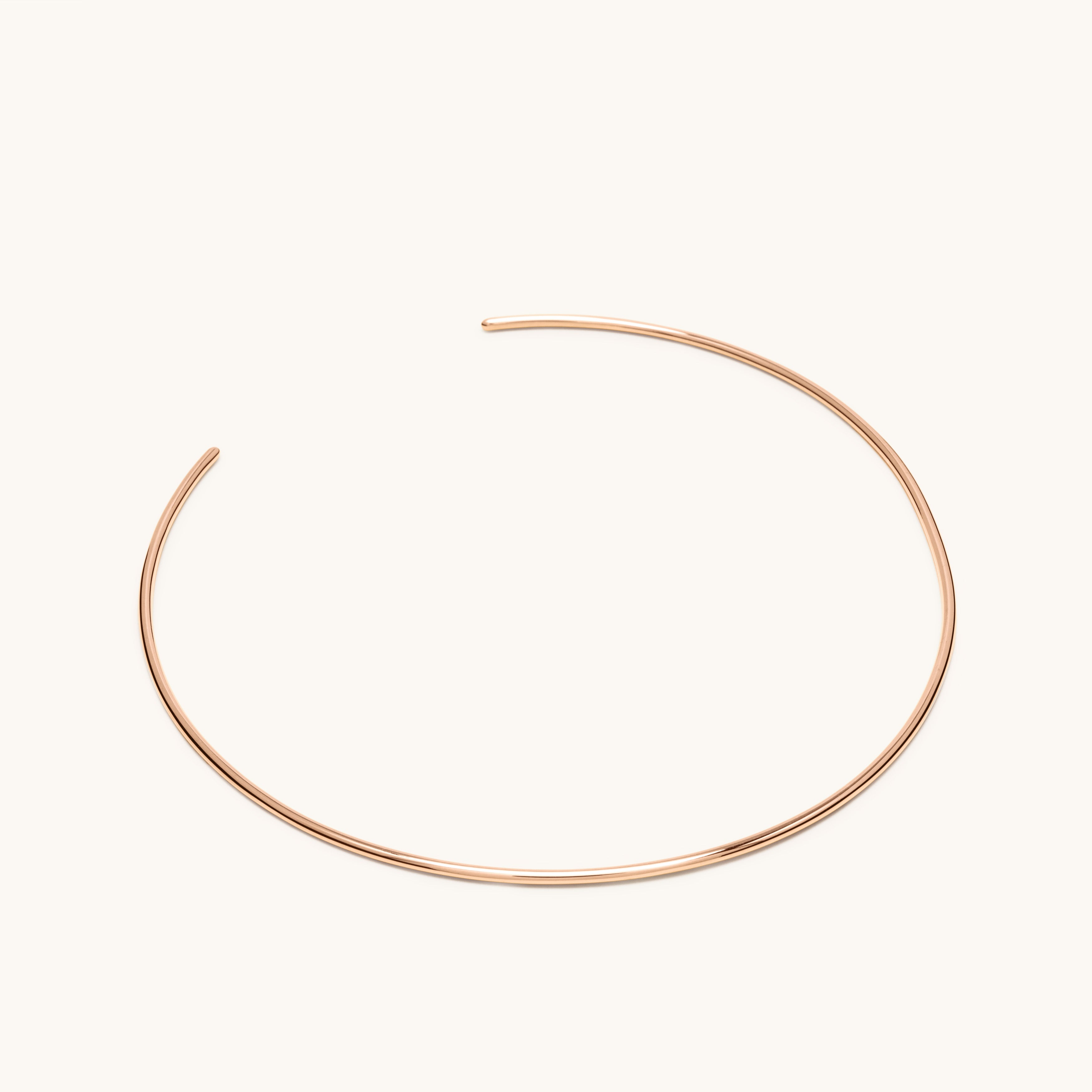 Jonc de cou 2.0 or rose