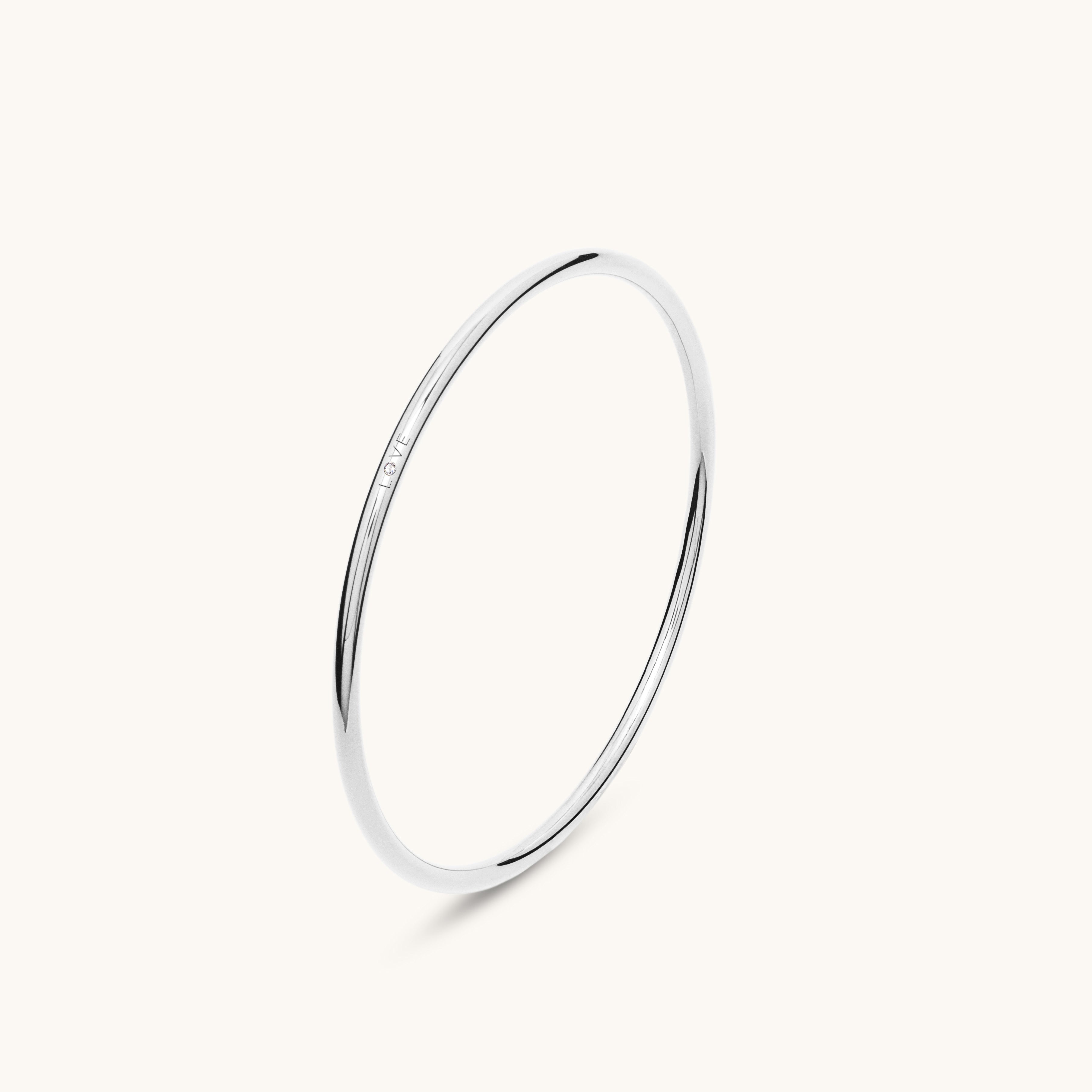 3.0 bangle - sterling silver