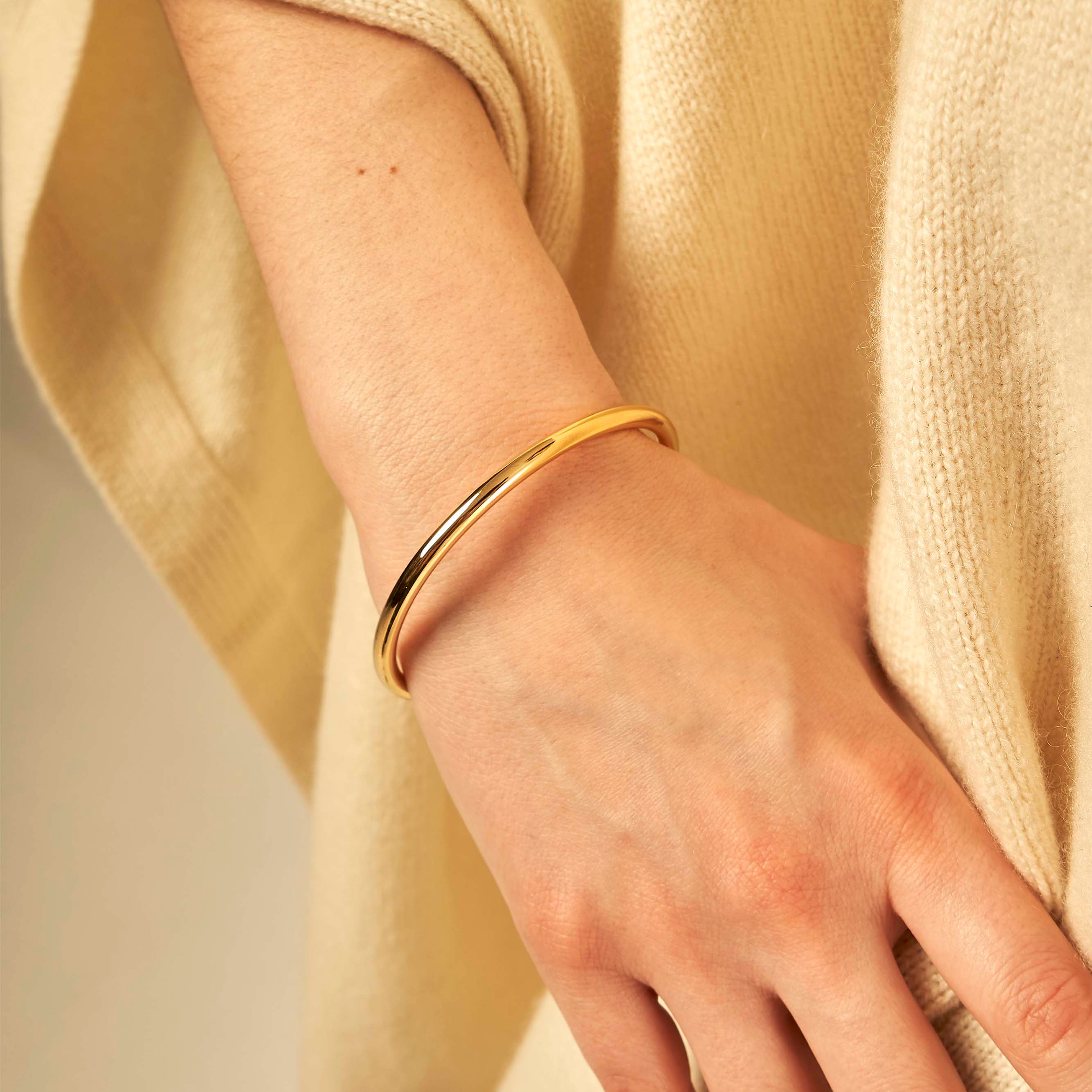 Jonc fermé or jaune 5.0