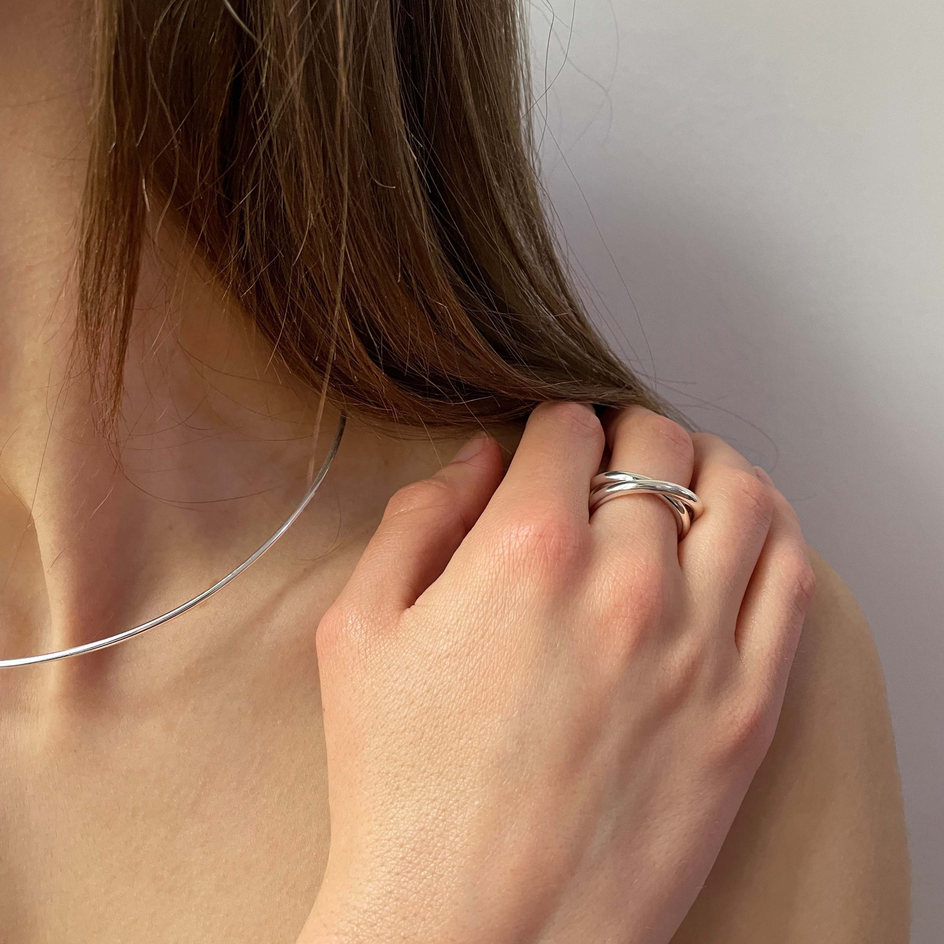 Jonc de cou 2.0 or blanc